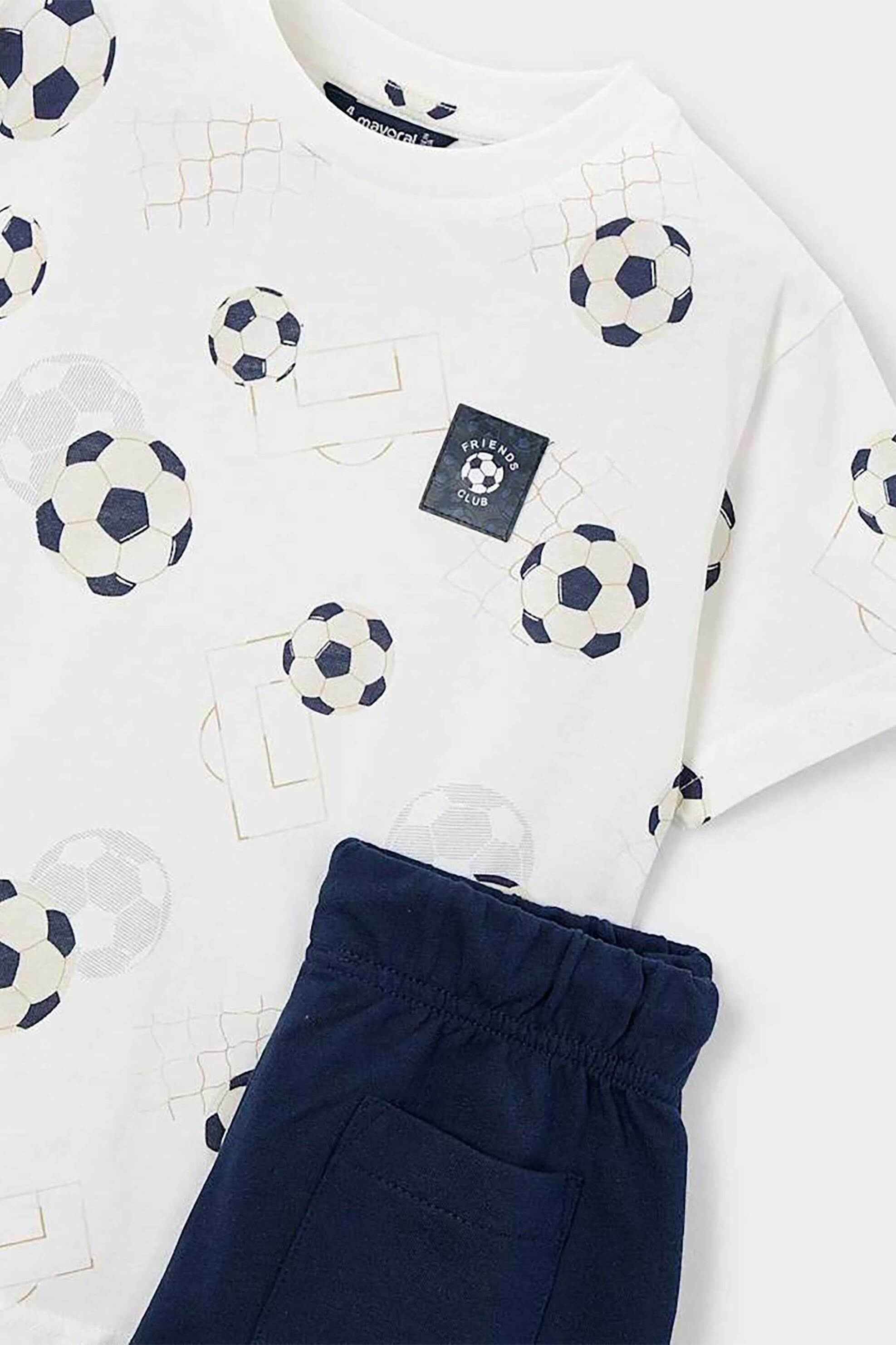 Mayoral παιδικό σετ παιδικό και βερμούδα (2 τεμάχια) - 3607-S26 Μπλε Σκούρο φωτογραφία