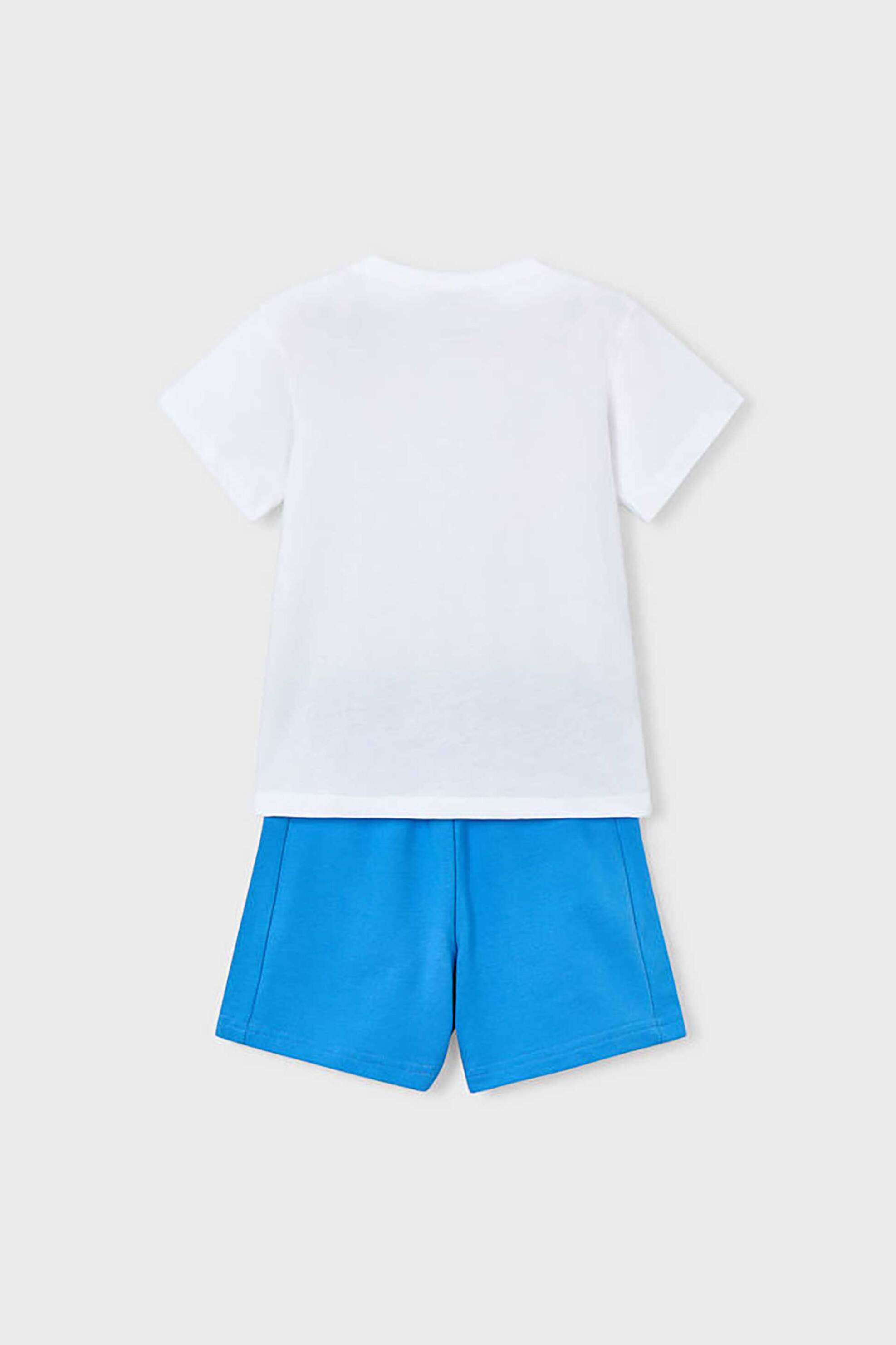 Mayoral παιδικό σετ μπλούζα και βερμούδα (2 τεμάχια) - 3610-S26 Μπλε φωτογραφία