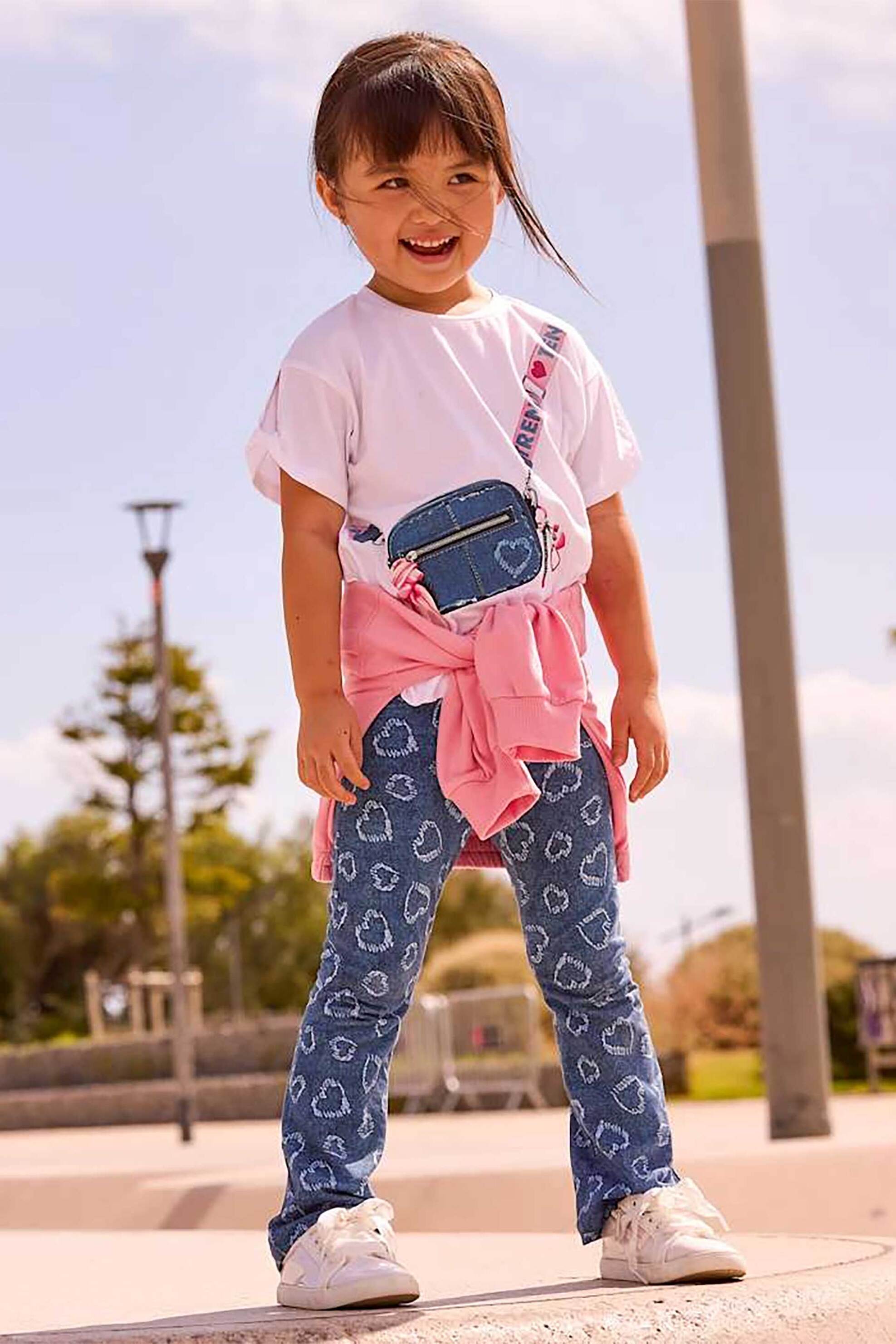 Mayoral παιδικό σετ μπλούζα και κολάν (2 τεμάχια) - 3730-S26 Denim Blue