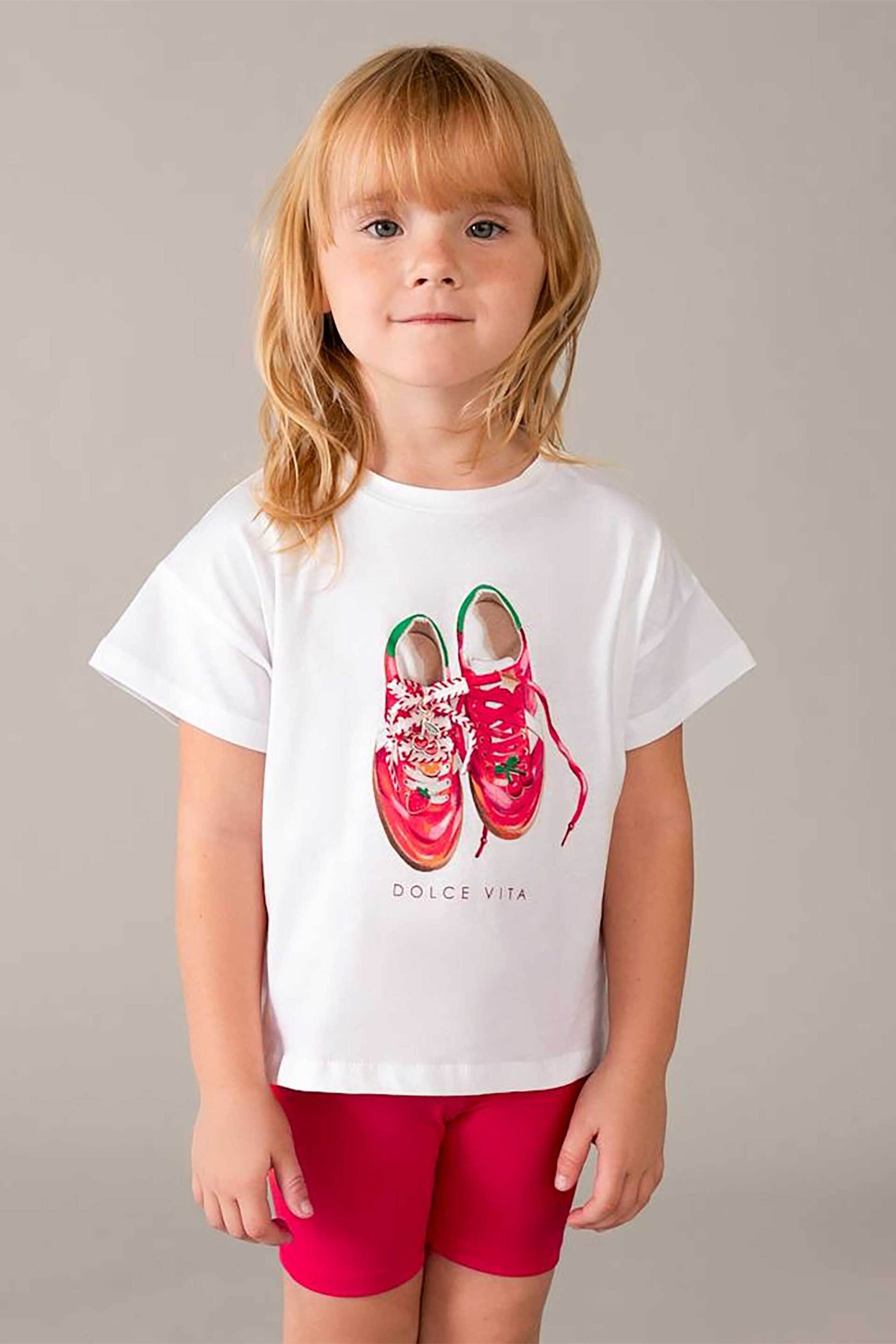 Mayoral παιδικό σετ μπλούζα και σορτς (2 τεμάχια) - 3731-S26 Φούξια