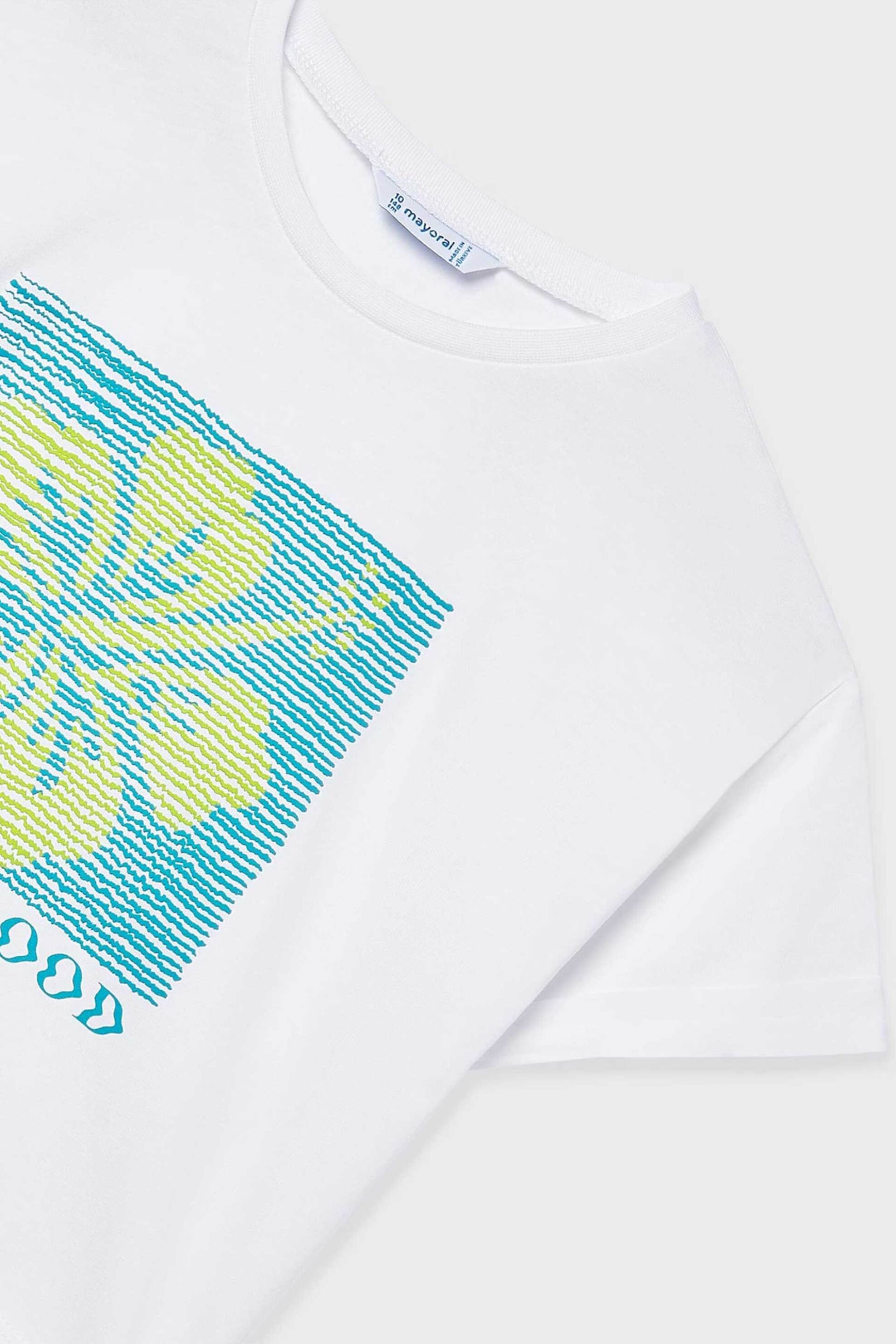 Mayoral Παιδική Μπλούζα με Print - 6009-S26 Λευκό