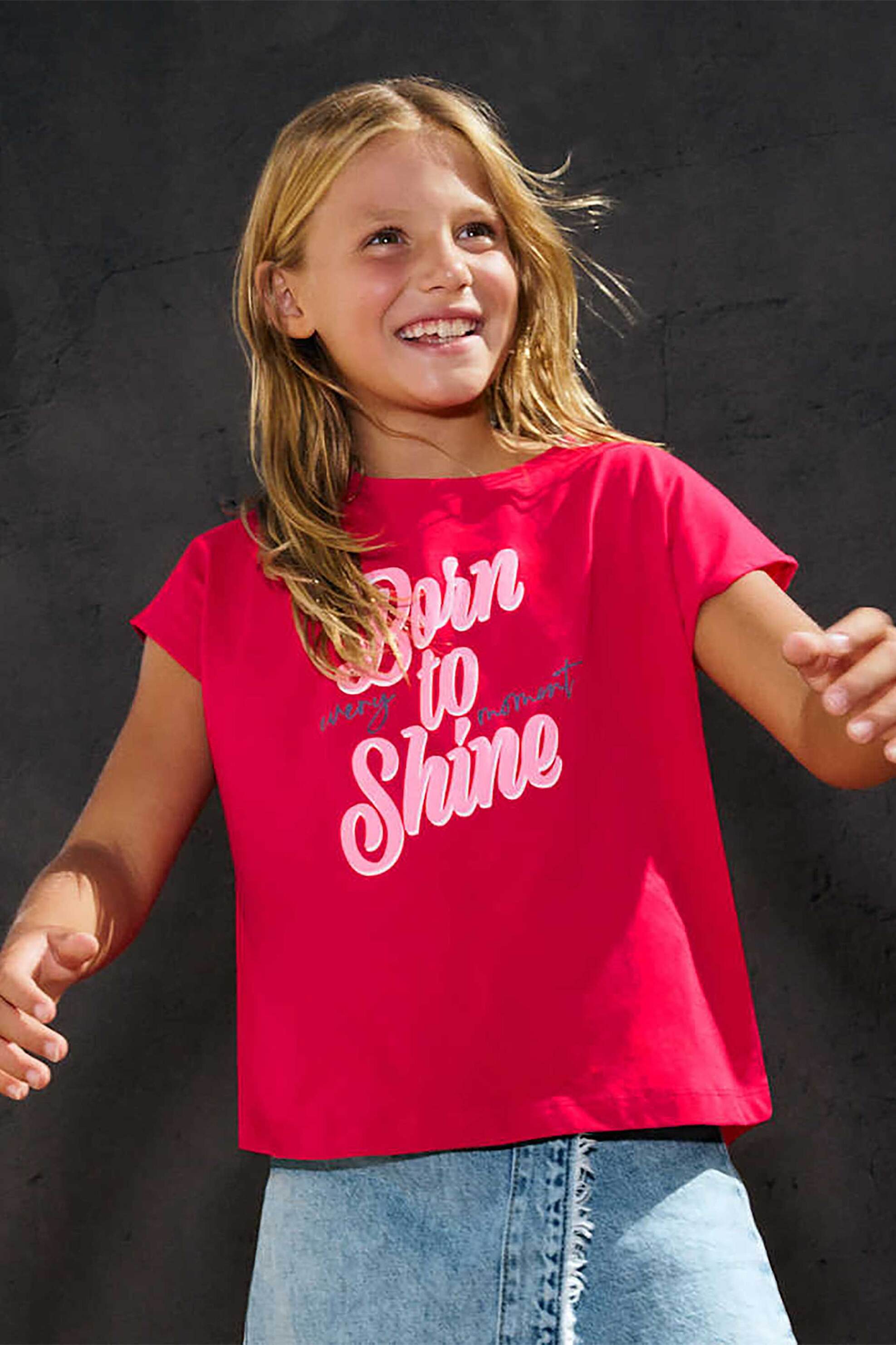 Mayoral παιδική μπλούζα με print - 6010-S26 Κόκκινο