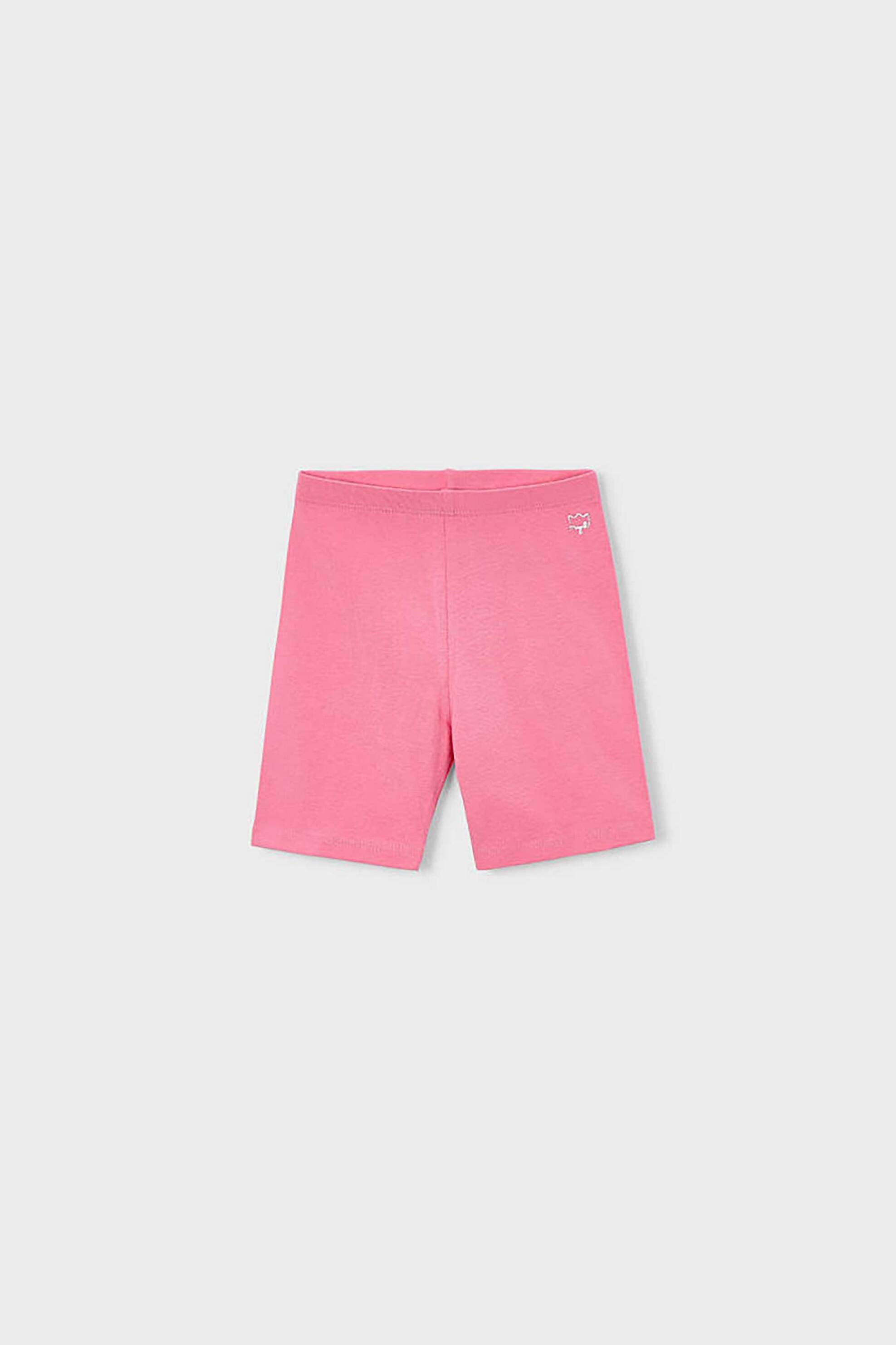 Mayoral παιδικό κολάν biker μονόχρωμο με ελαστική μέση - 610-S26 Ροζ