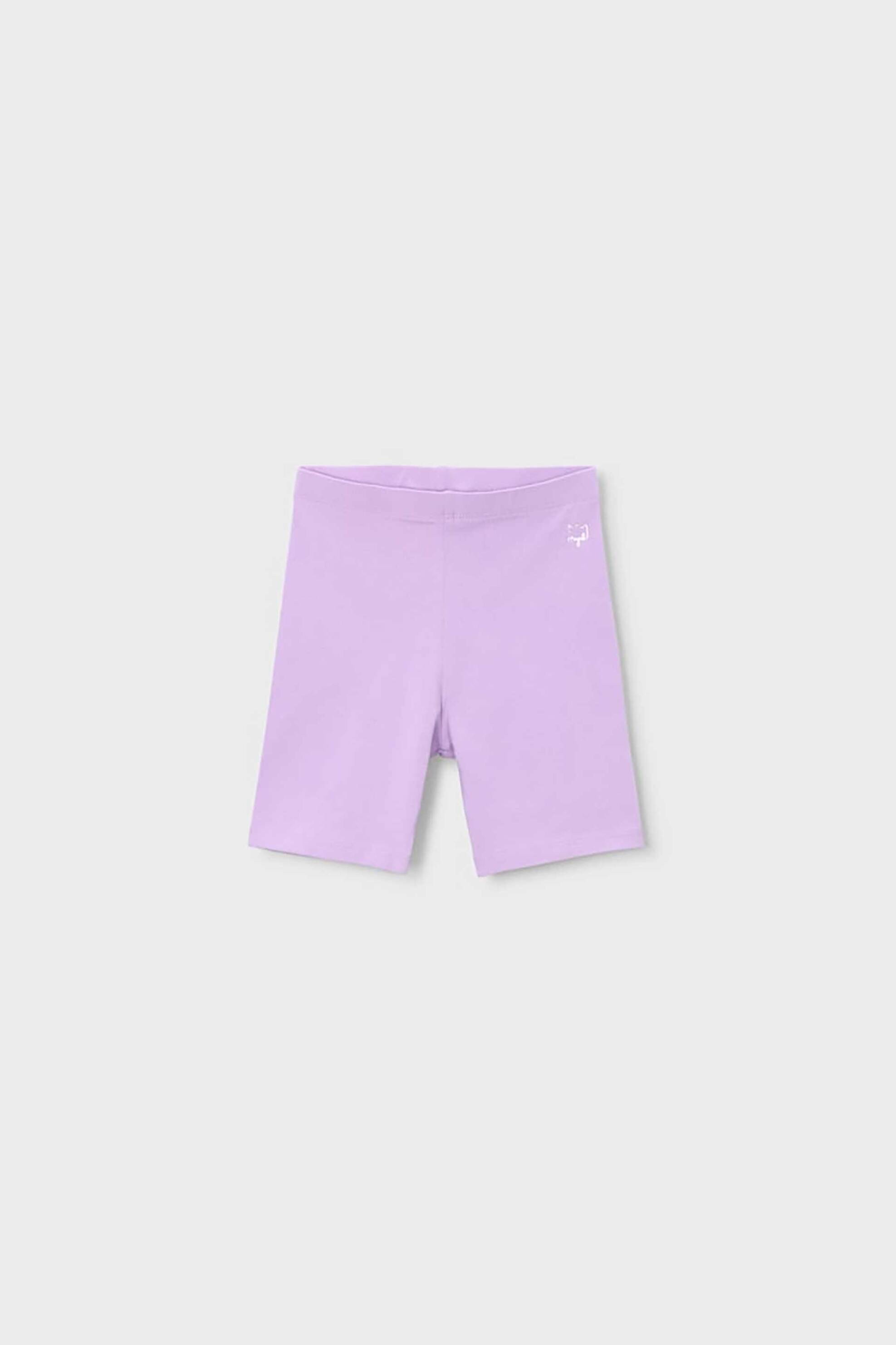 Mayoral παιδικό κολάν biker μονόχρωμο με ελαστική μέση - 610-S26 Λιλά