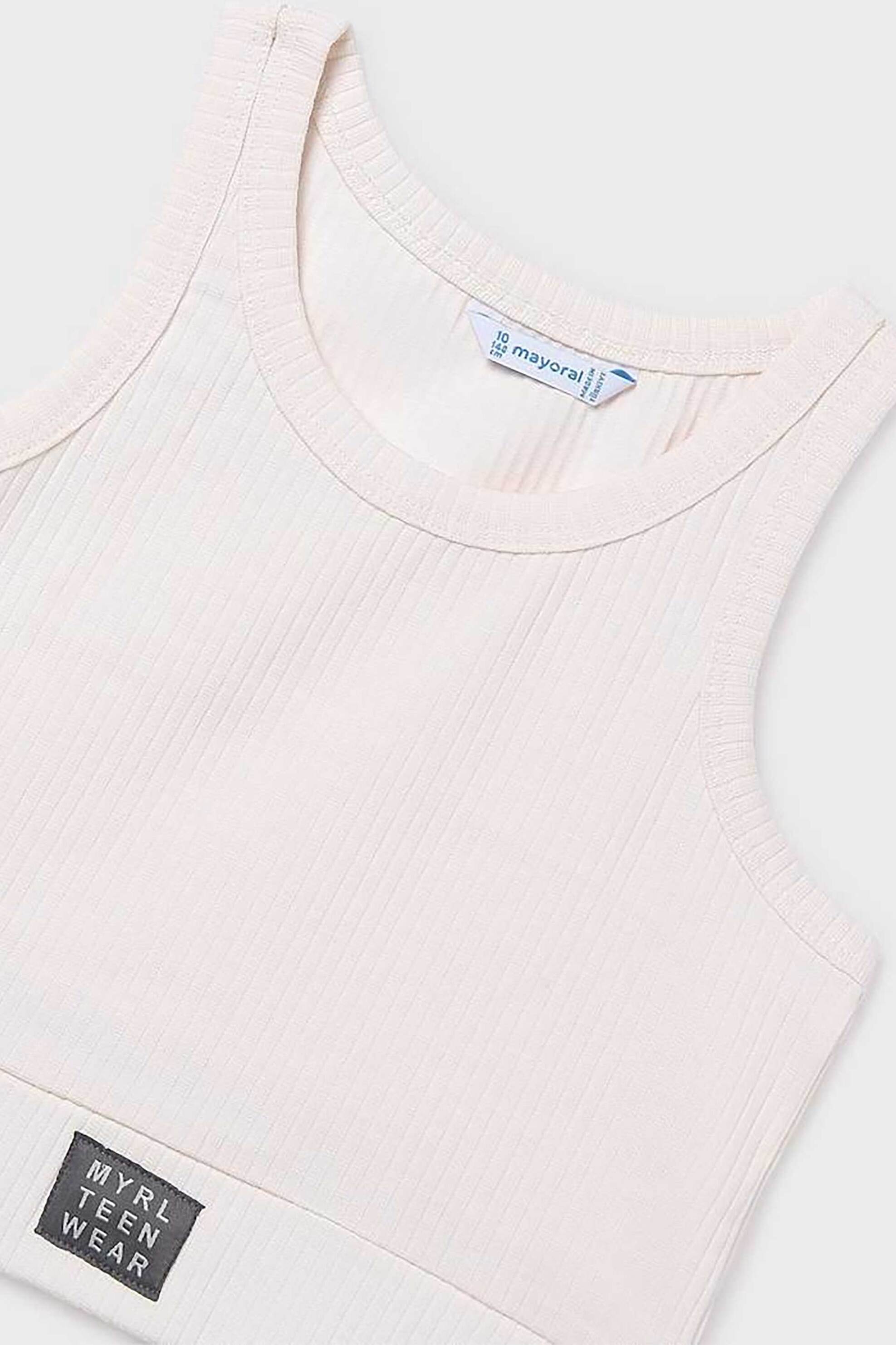 Mayoral παιδικό σετ μπλούζα αμάνικη και μπλούζα φούτερ (2 τεμάχια) - 6402-S26 Κίτρινο φωτογραφία