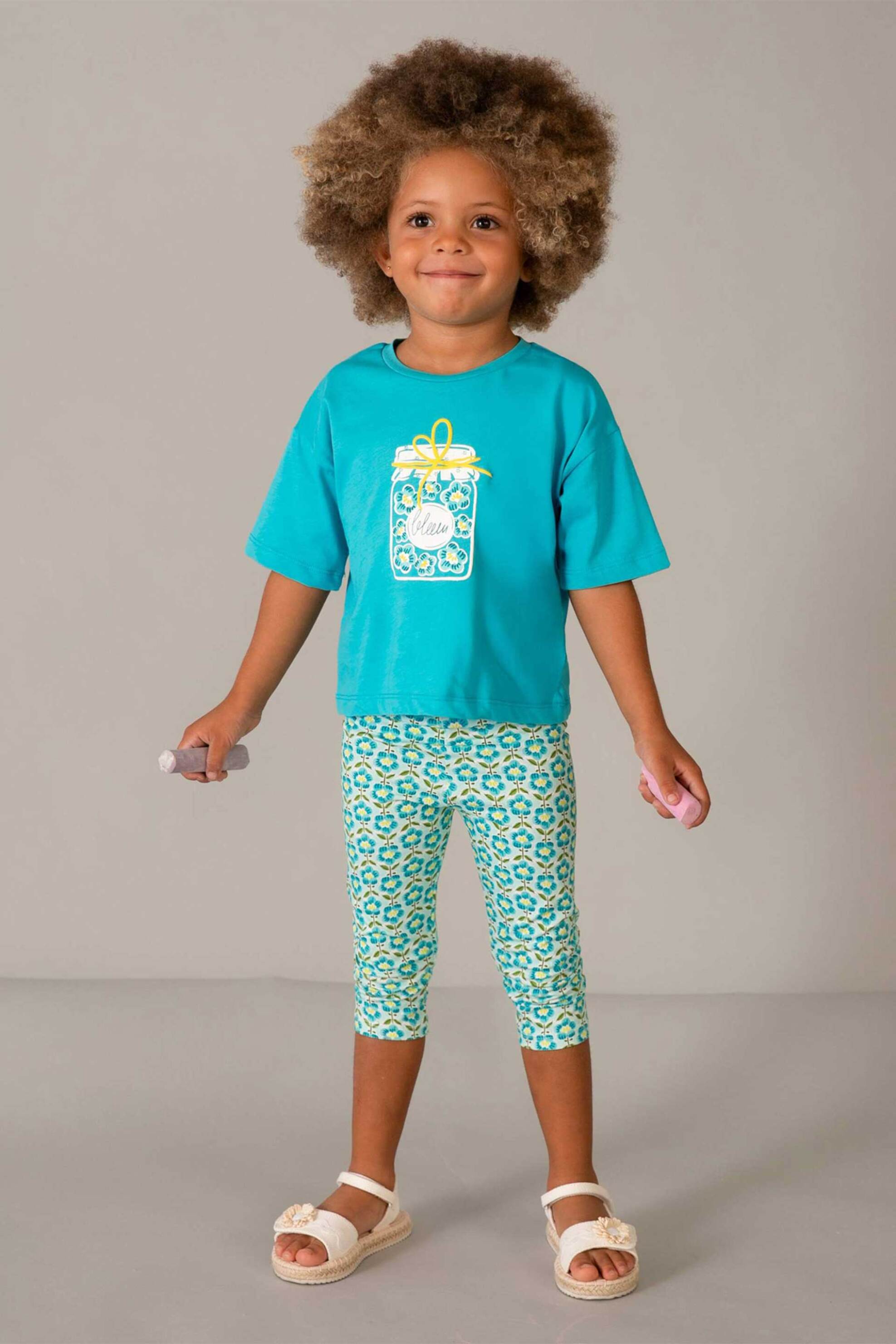 Mayoral παιδικό T-shirt με print Regular Fit - 3016-S26 Μπλε Σκούρο