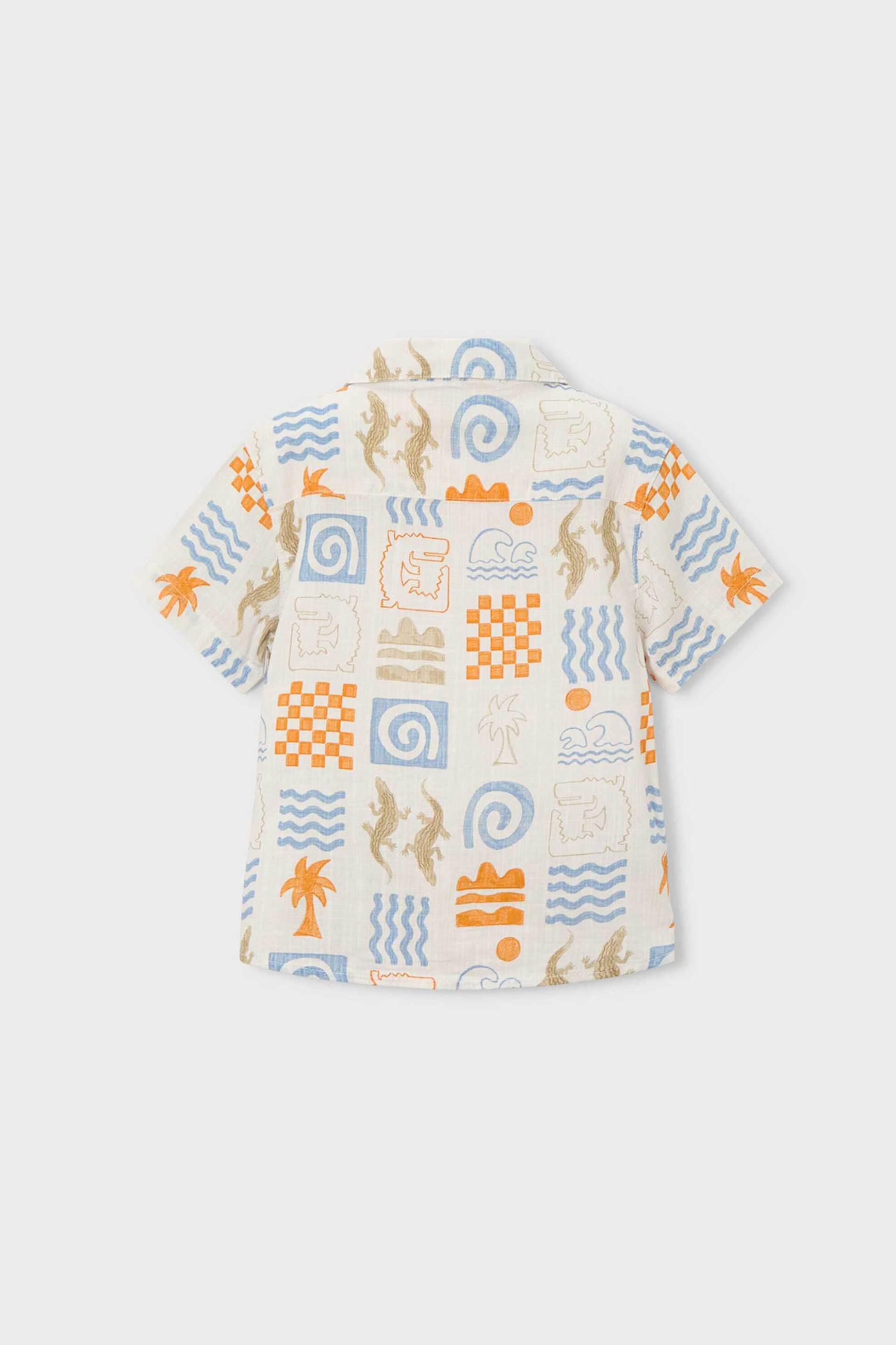 Mayoral Παιδικό Πουκάμισο με All-Over Print - 3115-S26 Κοραλί