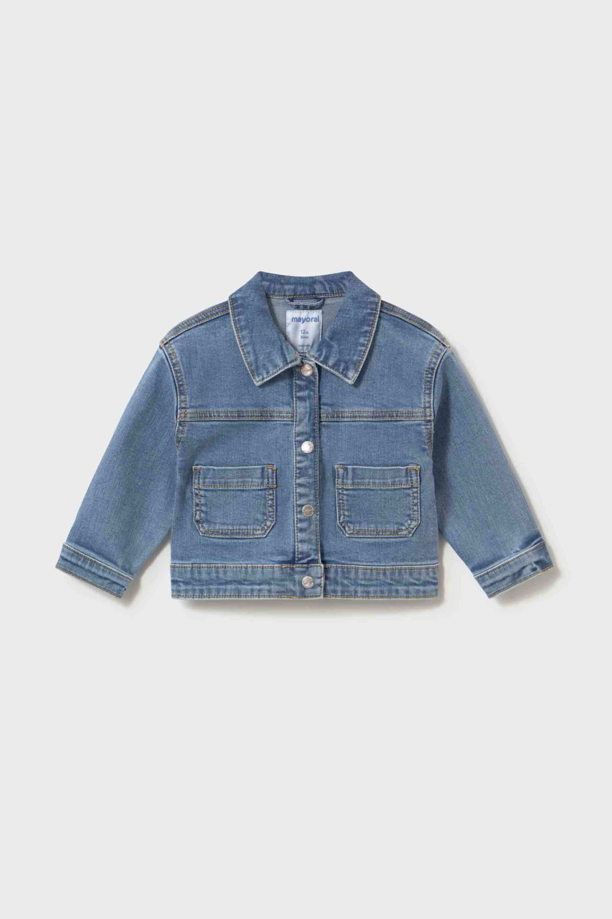 Mayoral βρεφικό denim jacket - 1490-S26 Denim Blue
