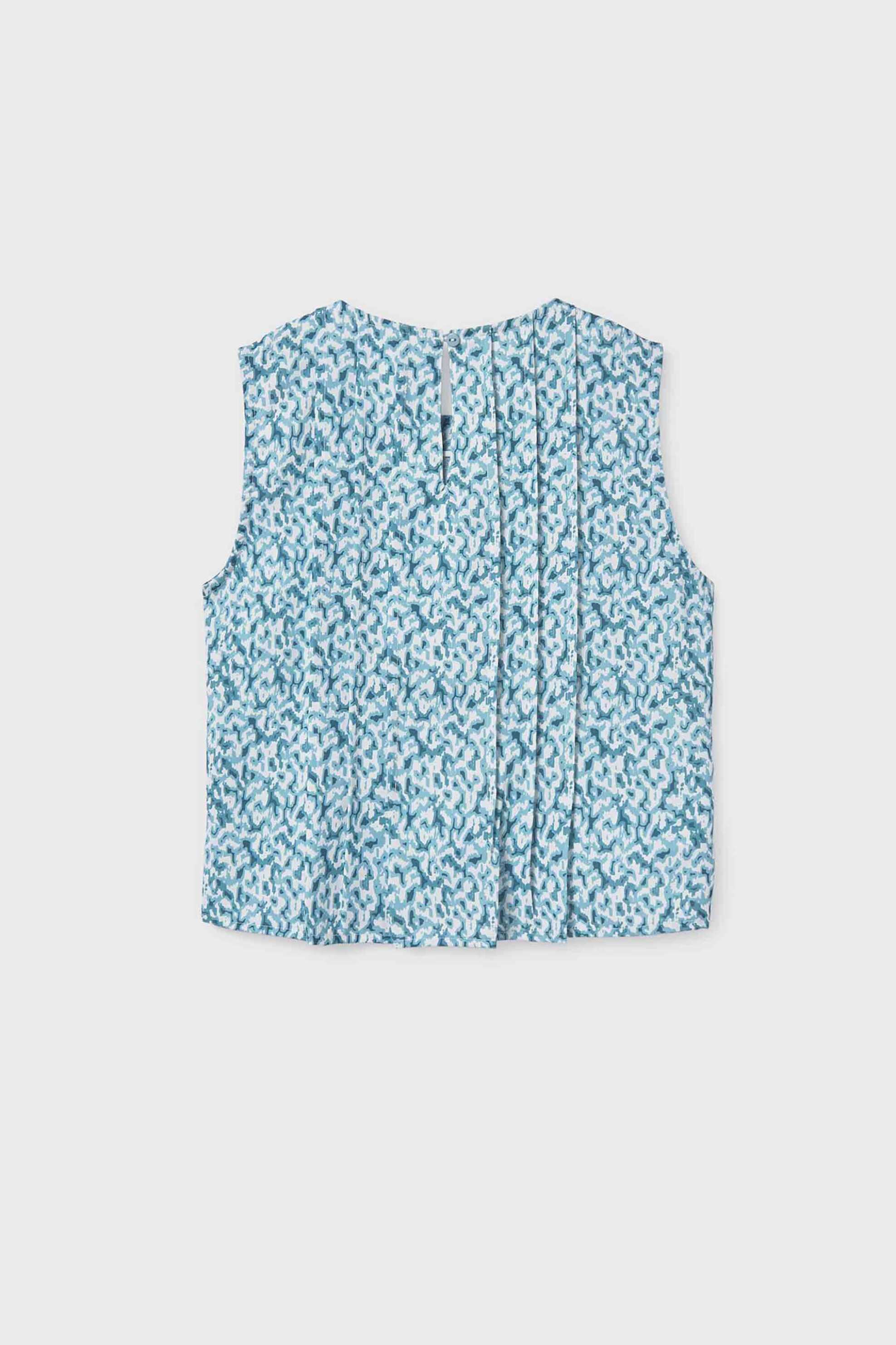 Mayoral Παιδικό Αμάνικο Τοπ με All-Over Print Regular Fit - 6023-S26 Πετρόλ