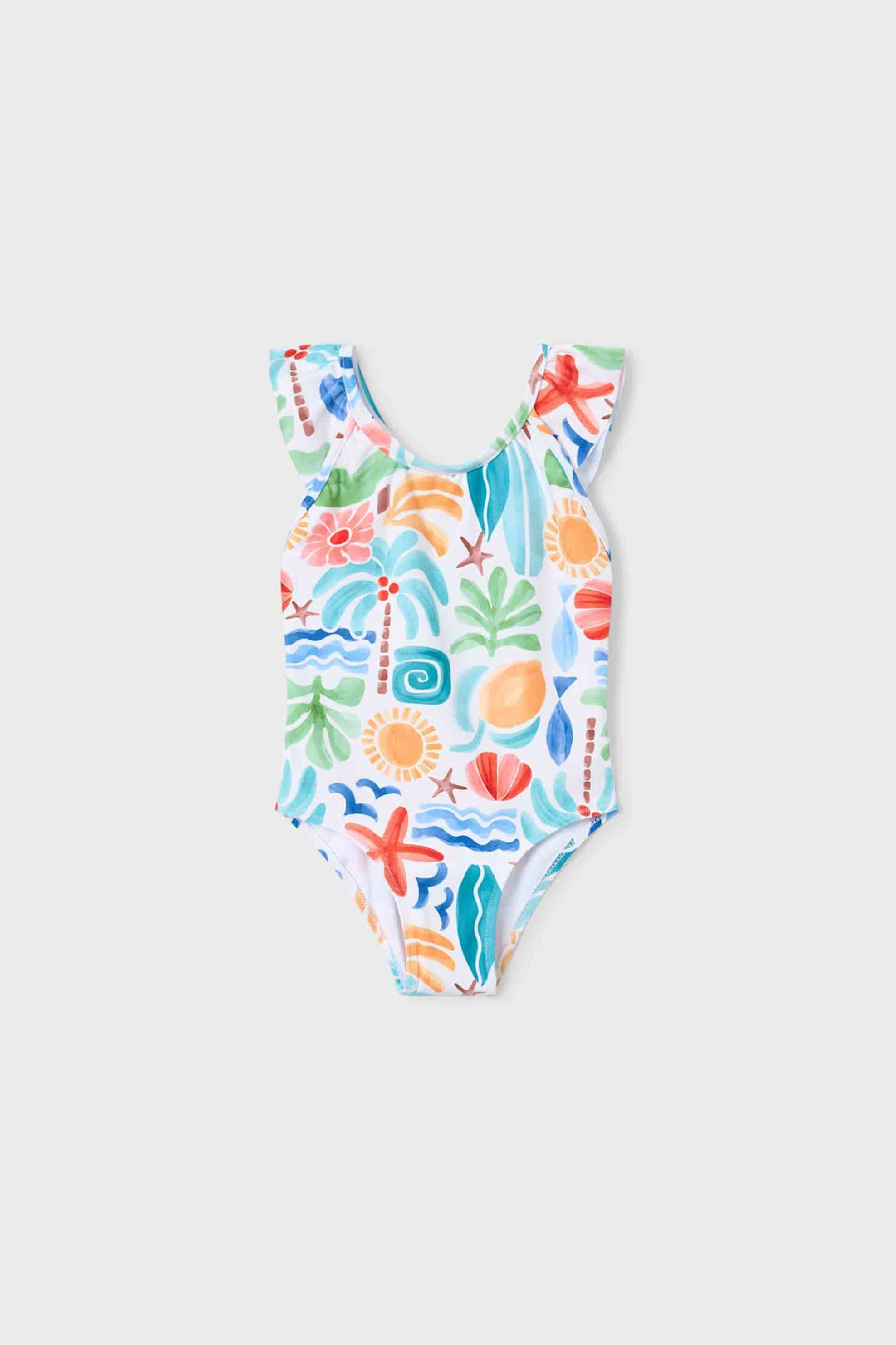 Mayoral παιδικό μαγιό ολόσωμο με all-over print - 3738-S26 Μπλε