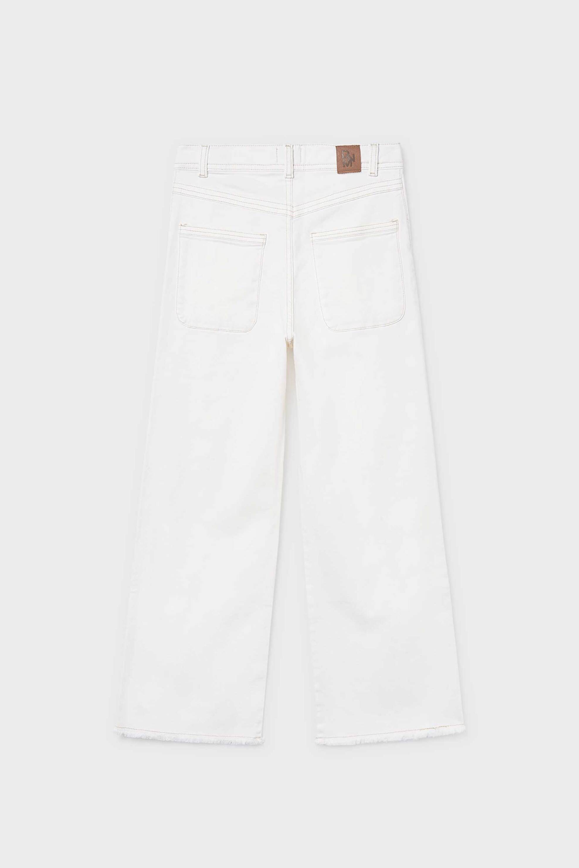 Mayoral Παιδικό Τζιν Παντελόνι Wide Leg - 6549-S26 Εκρού