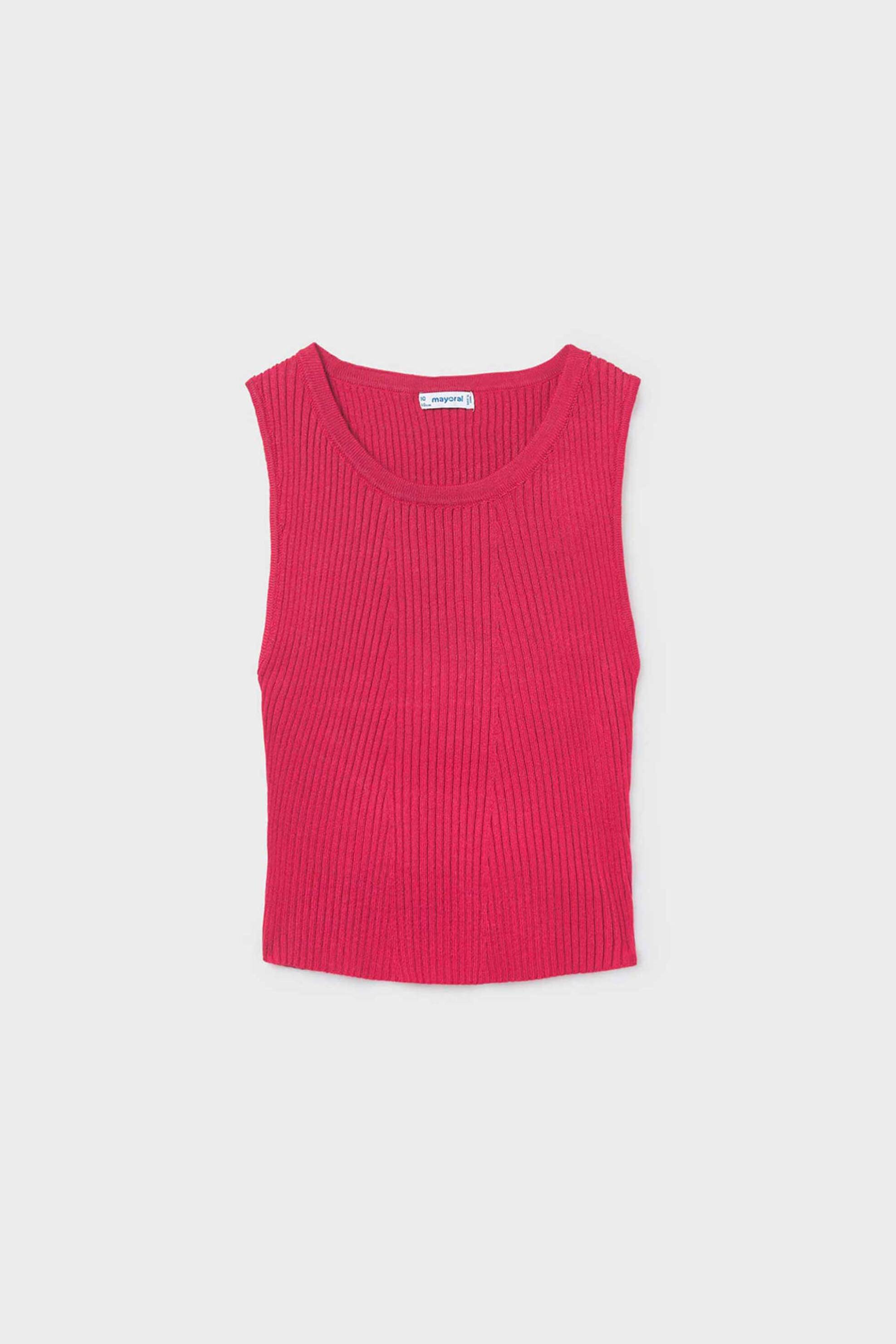 Mayoral παιδικό αμάνικο τοπ Regular Fit - 6026-S26 Φούξια