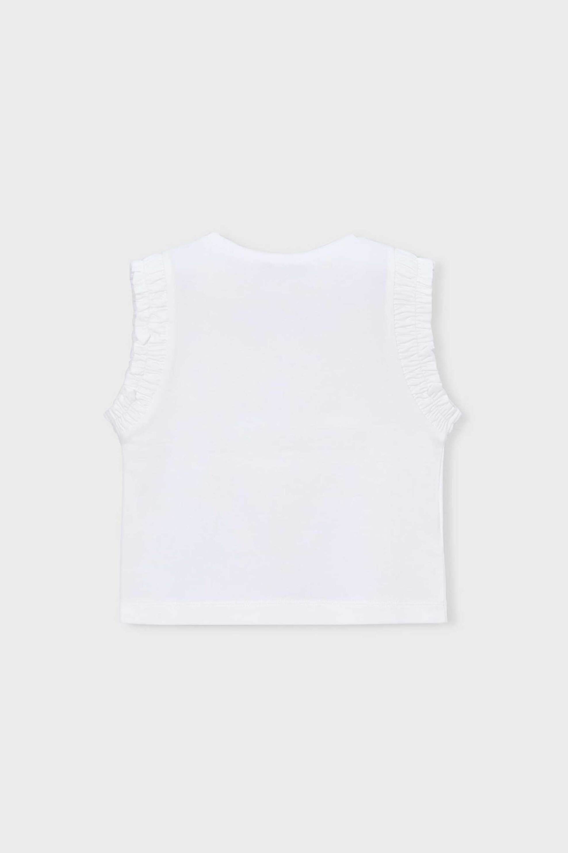 Mayoral Παιδική Αμάνικη Μπλούζα Regular Fit - 3023-S26 Λευκό