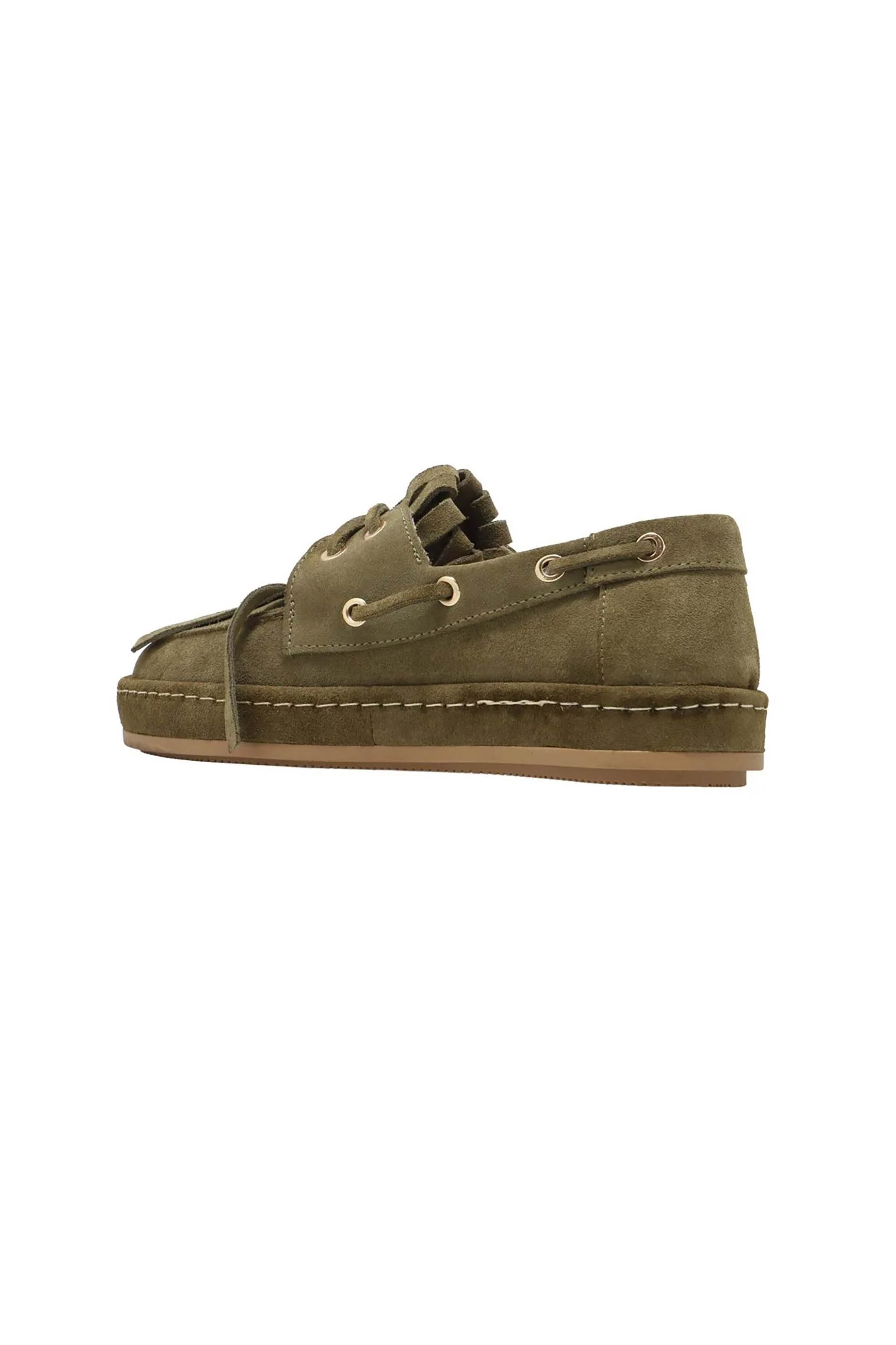 HARALAS Haralas γυναικεία suede μοκασίνια - 2759 Λαδί - 3