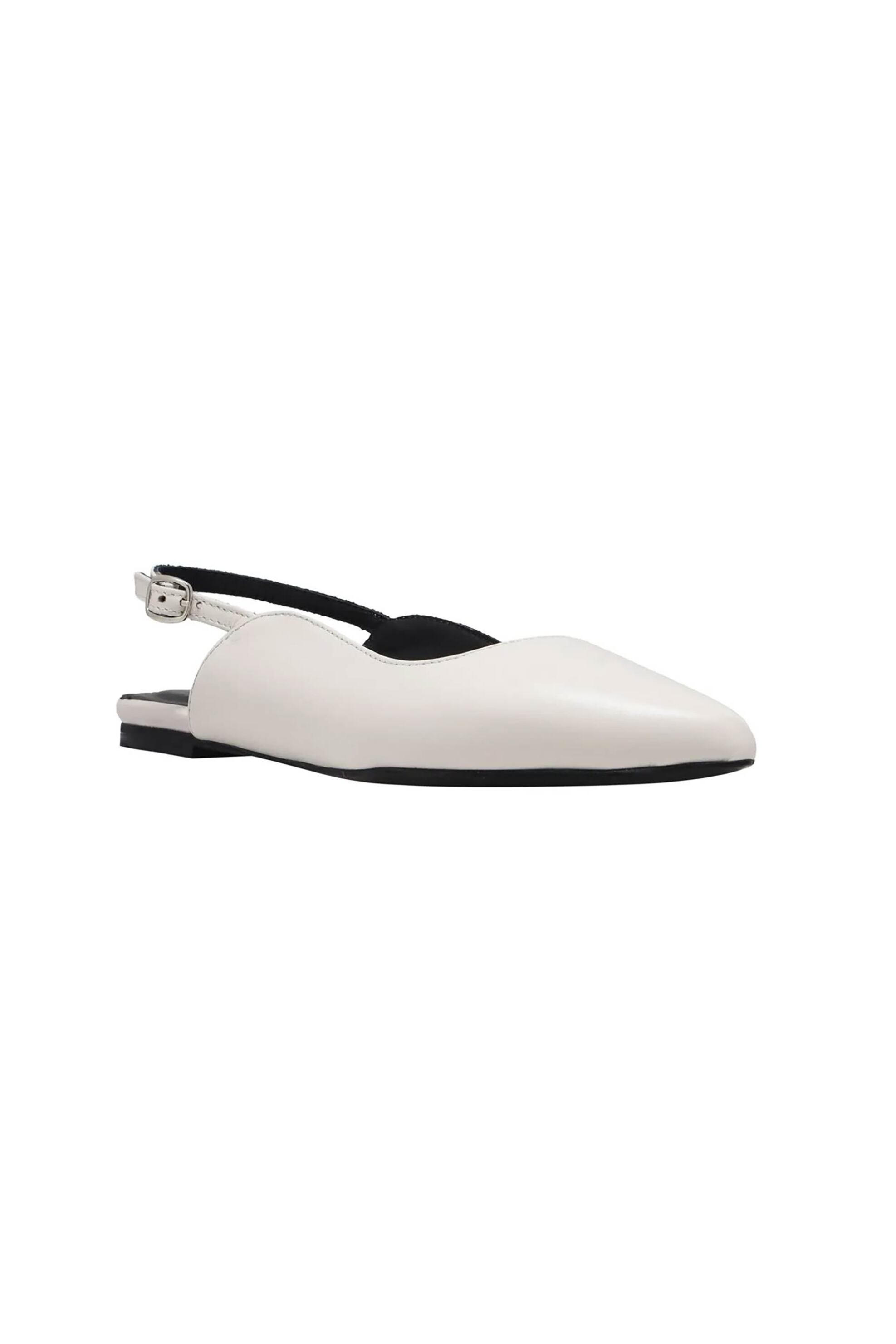 Haralas γυναικεία δερμάτινα slingback - 501-01 Λευκό