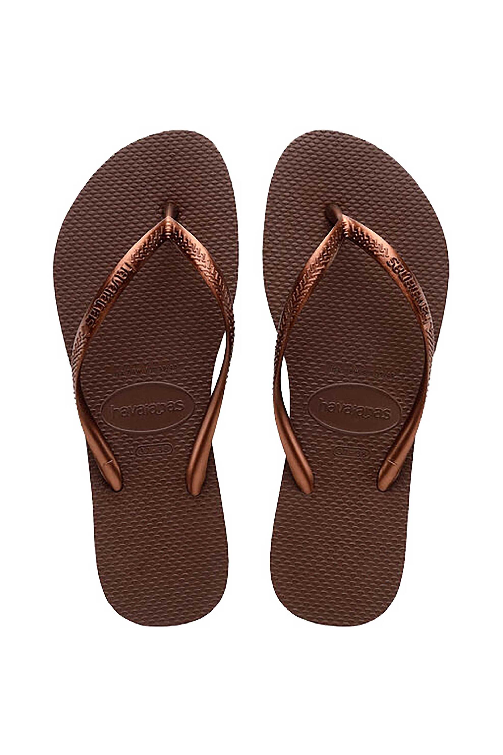 Havaianas γυναικείες σαγιονάρες ''Slim'' - 4000030 Καφέ Σκούρο