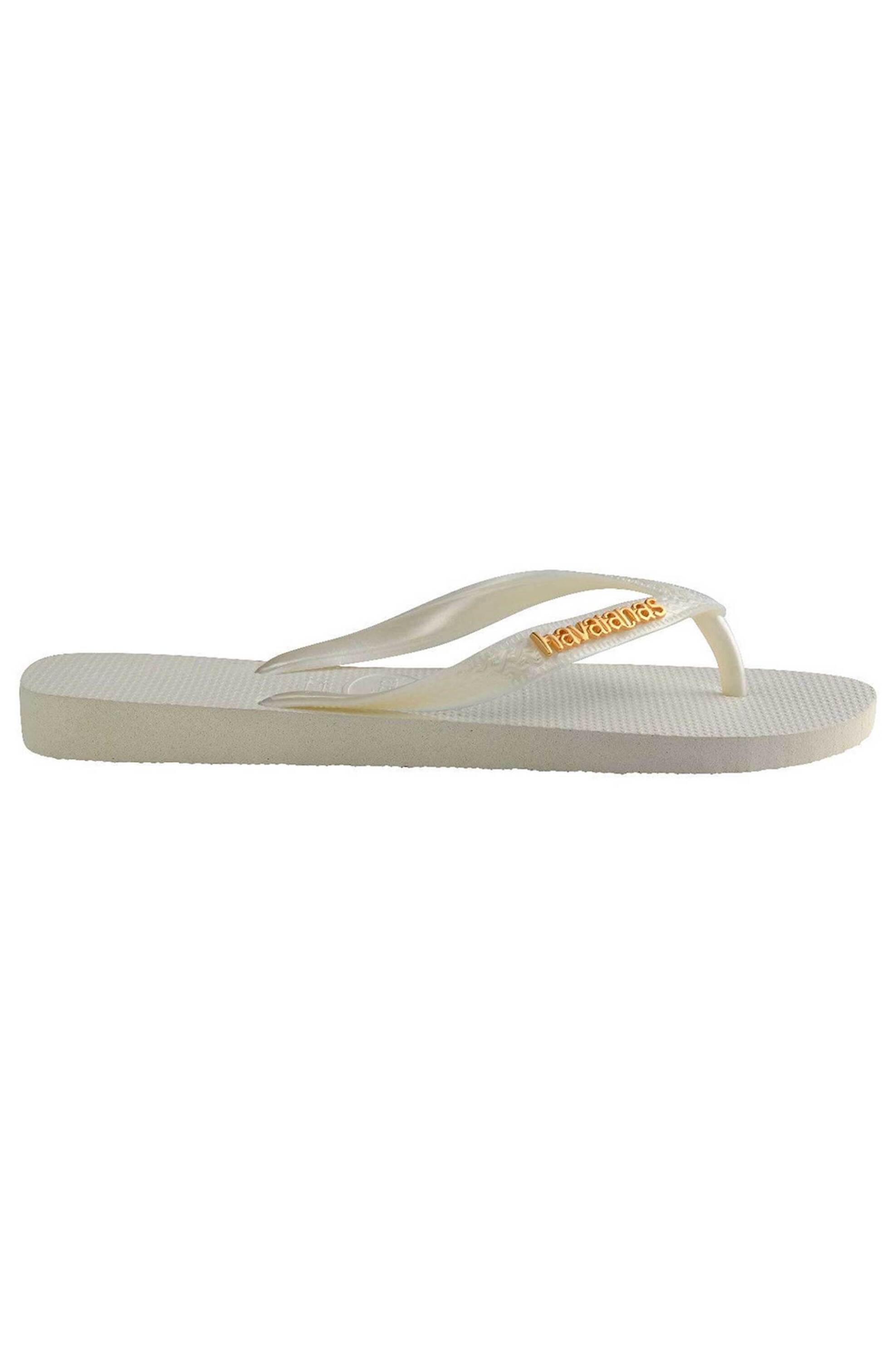Havaianas Γυναικείες Σαγιονάρες με Μεταλλικό Λογότυπο - 4127244 Λευκό
