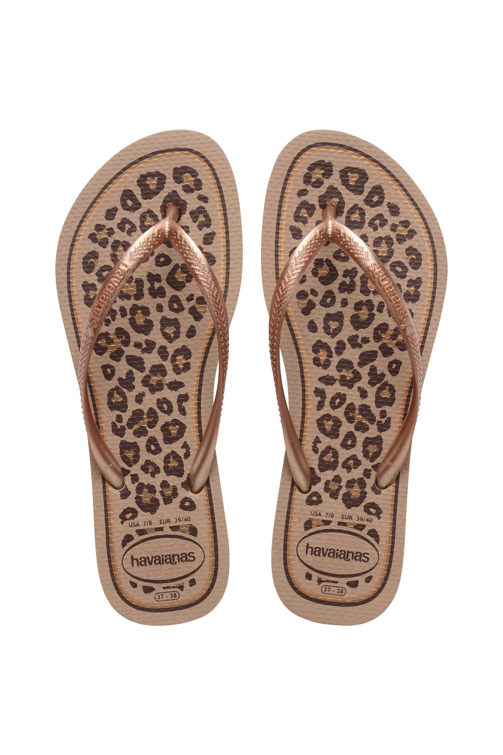 Havaianas γυναικείες σαγιονάρες "Slim Animals" - 4103352 Μπρονζέ