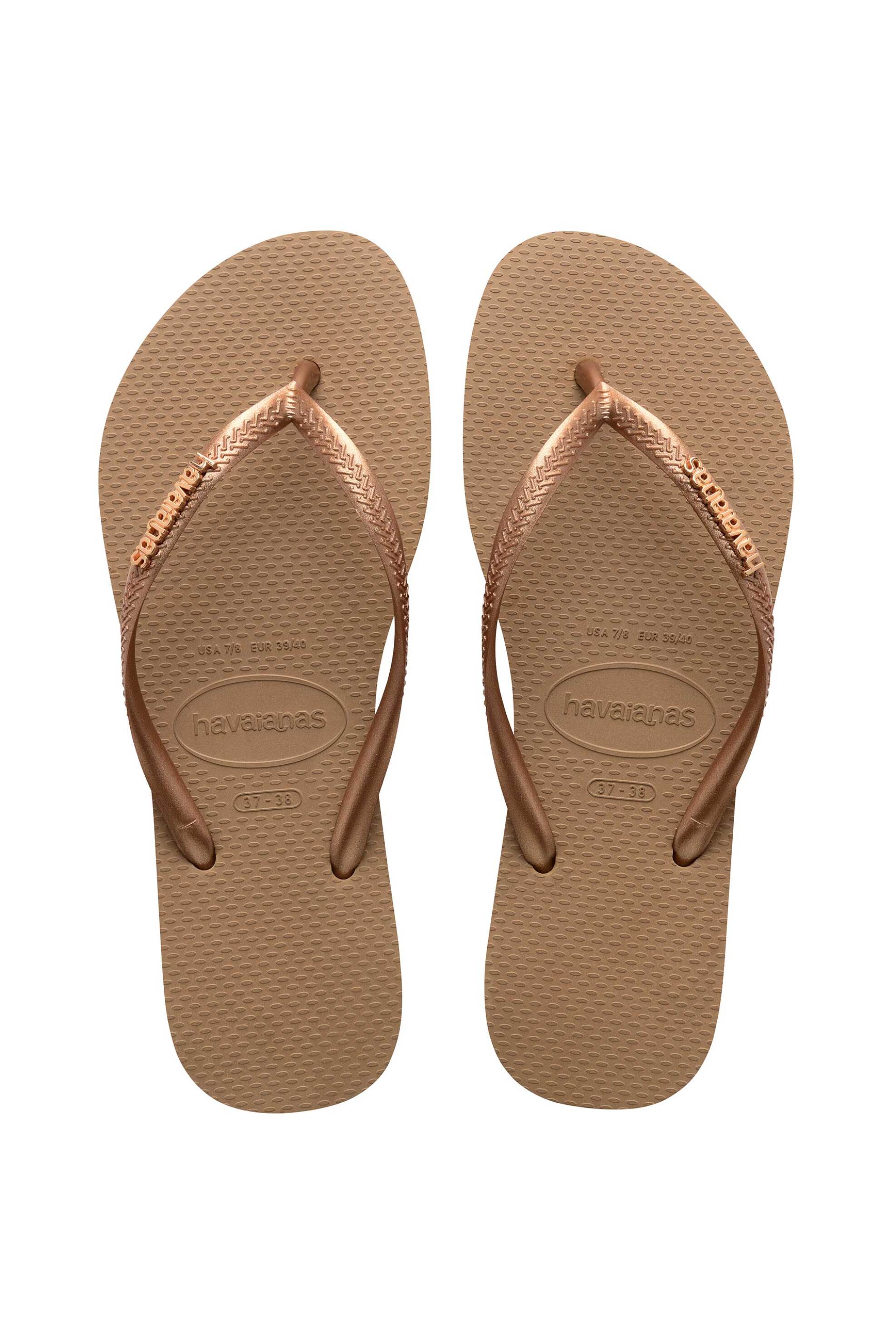 Havaianas γυναικείες σαγιονάρες "Slim Logo Metallic" - 4119875 Ροζ Persian