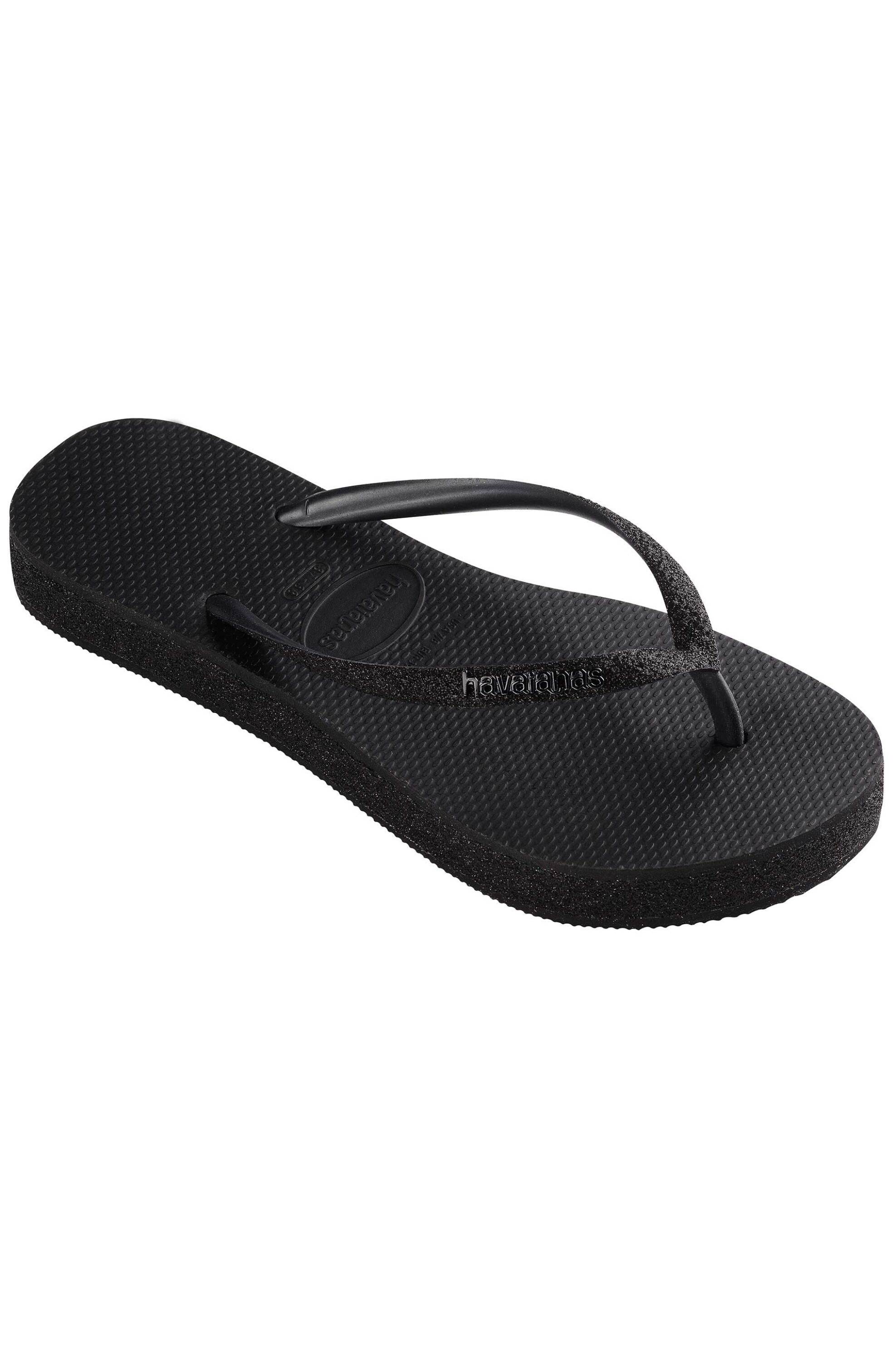 Havaianas Γυναικείες Σαγιονάρες Slim Flatform Sparkle - 4147256 Μαύρο