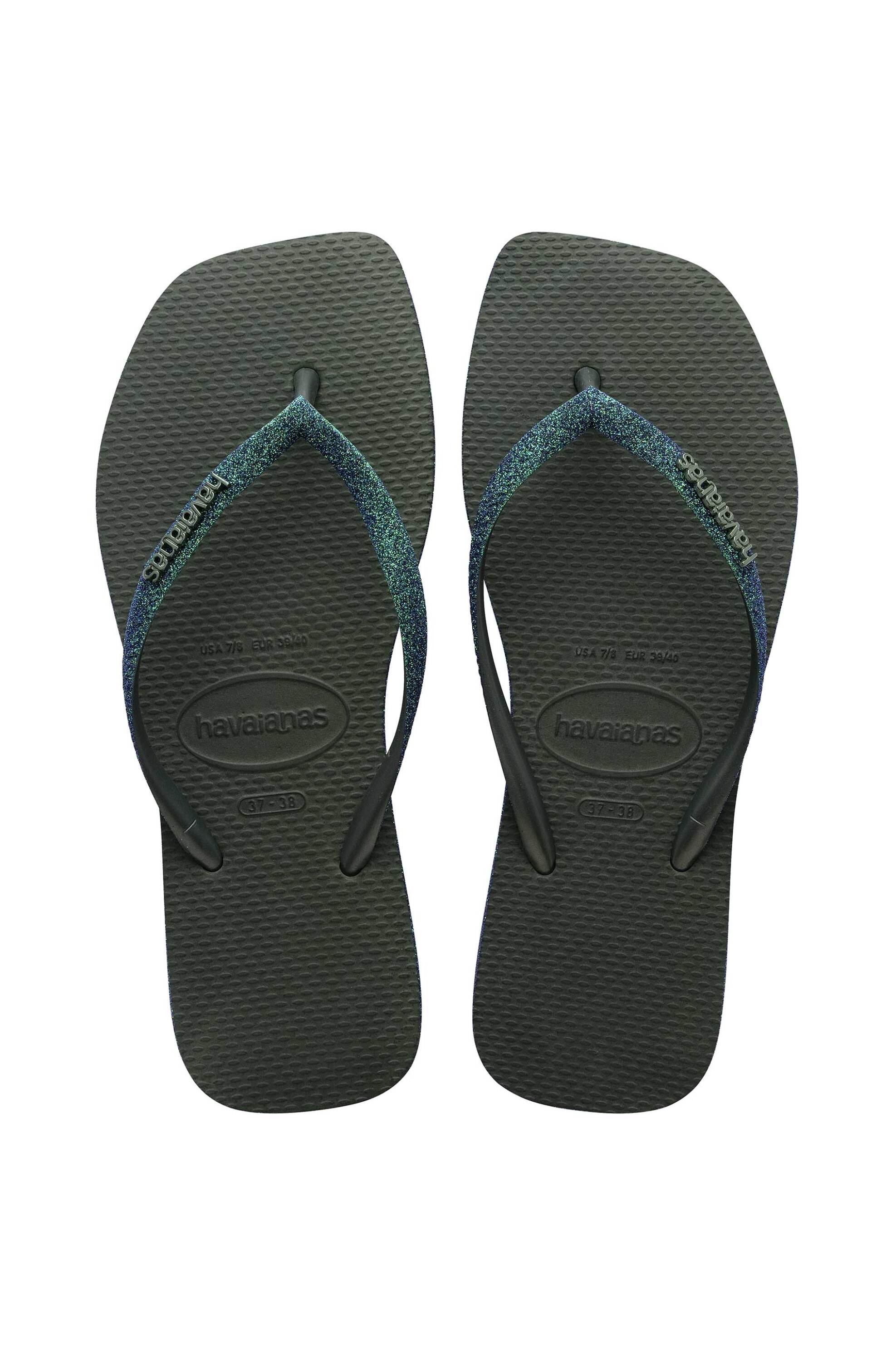 Havaianas γυναικείες σαγιονάρες "Slim Square Sparkle" - 4150248 Χακί