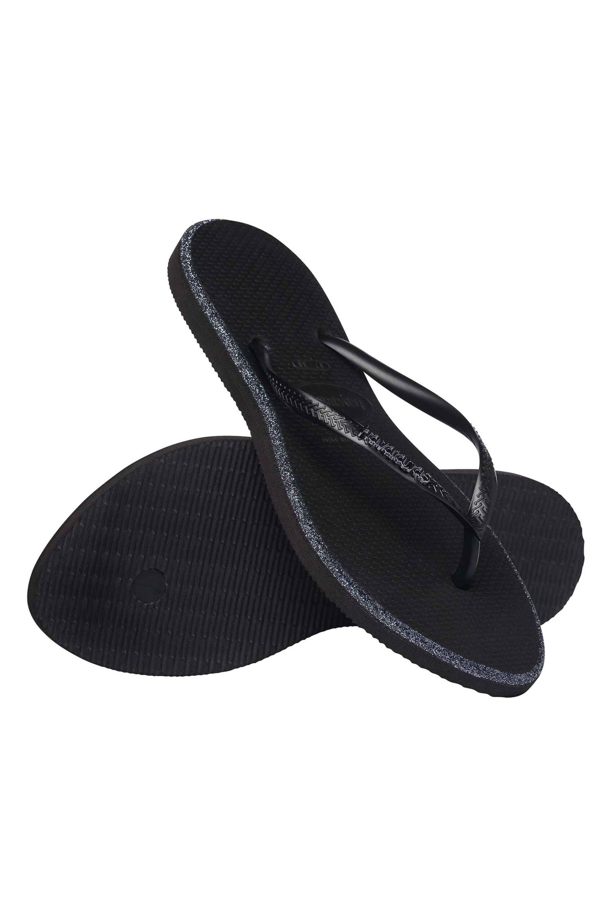 Havaianas Γυναικείες Σαγιονάρες Slim Point Glitter - 4150157 Μαύρο