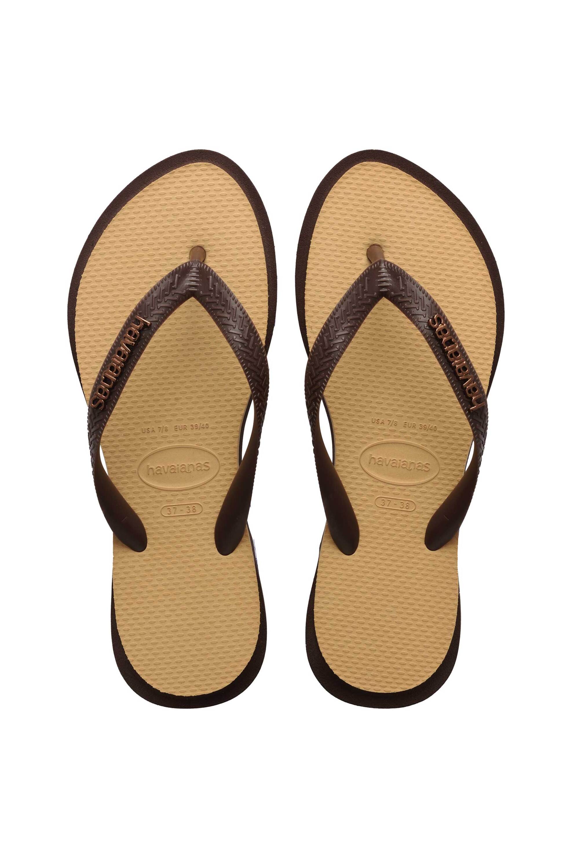 Havaianas γυναικείες σαγιονάρες "Top Point Fusion" - 4150172 Καφέ Σκούρο