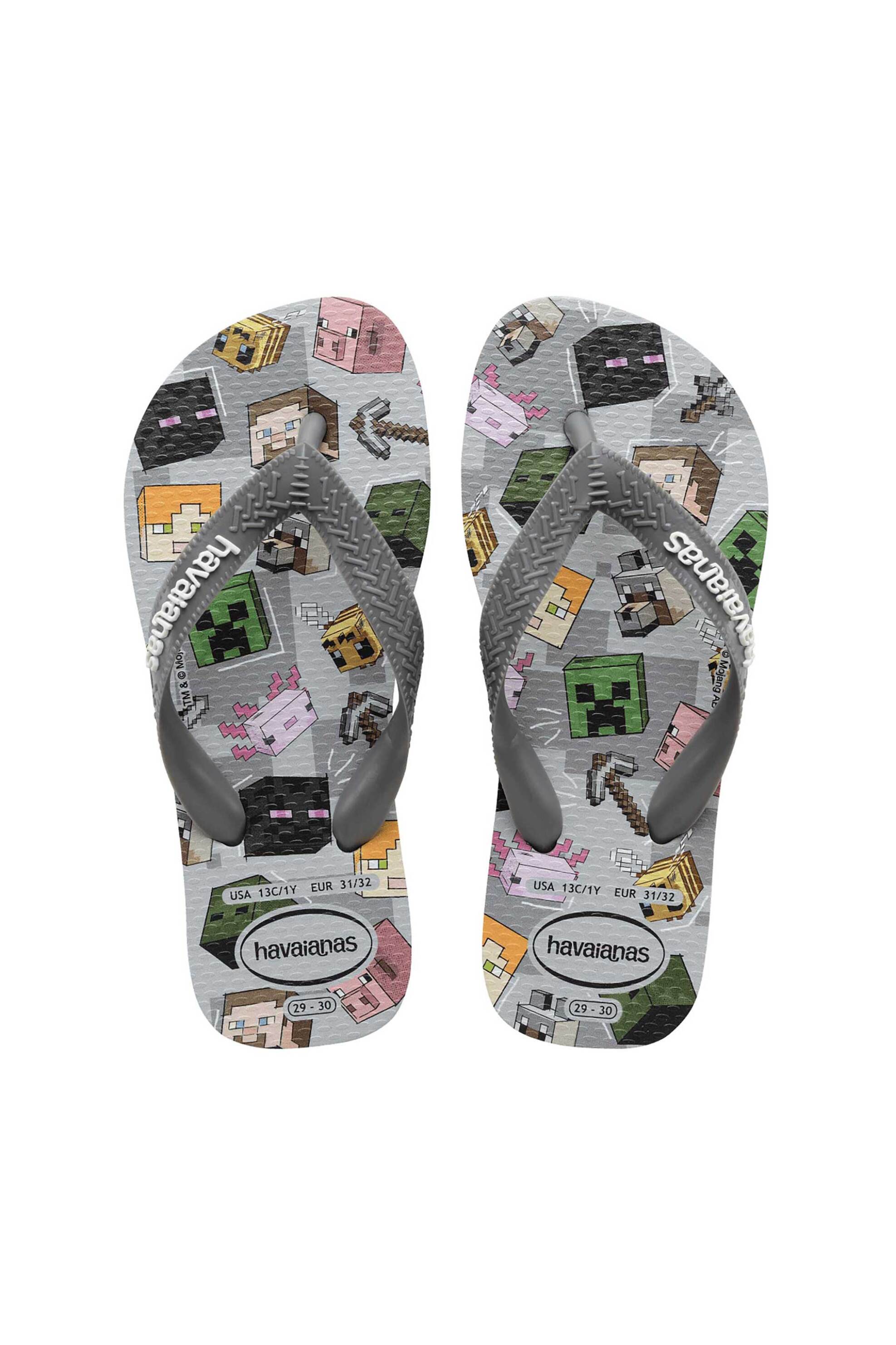 Havaianas παιδικές σαγιονάρες "Minecraft" - 4145125 Γκρι