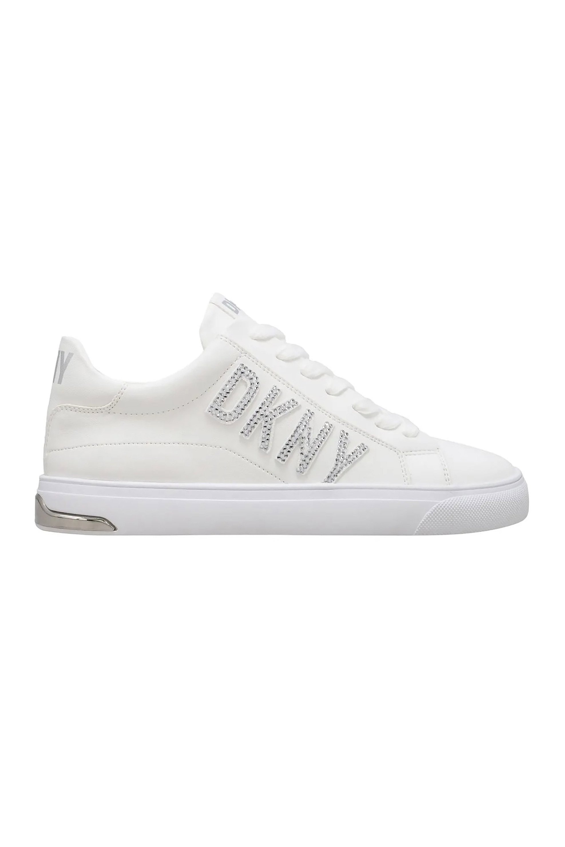 DKNY γυναικεία sneakers με λογότυπο "Adira Rhienstones" - K2420300 Λευκό