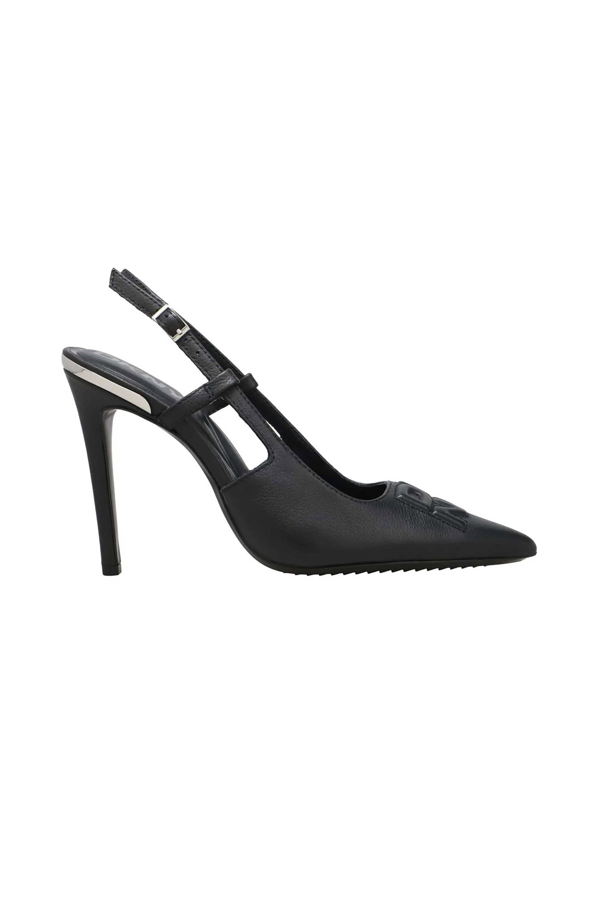 DKNY DKNY γυναικείες δερμάτινες γόβες slingback "Mediville" - K3566902 Μαύρο