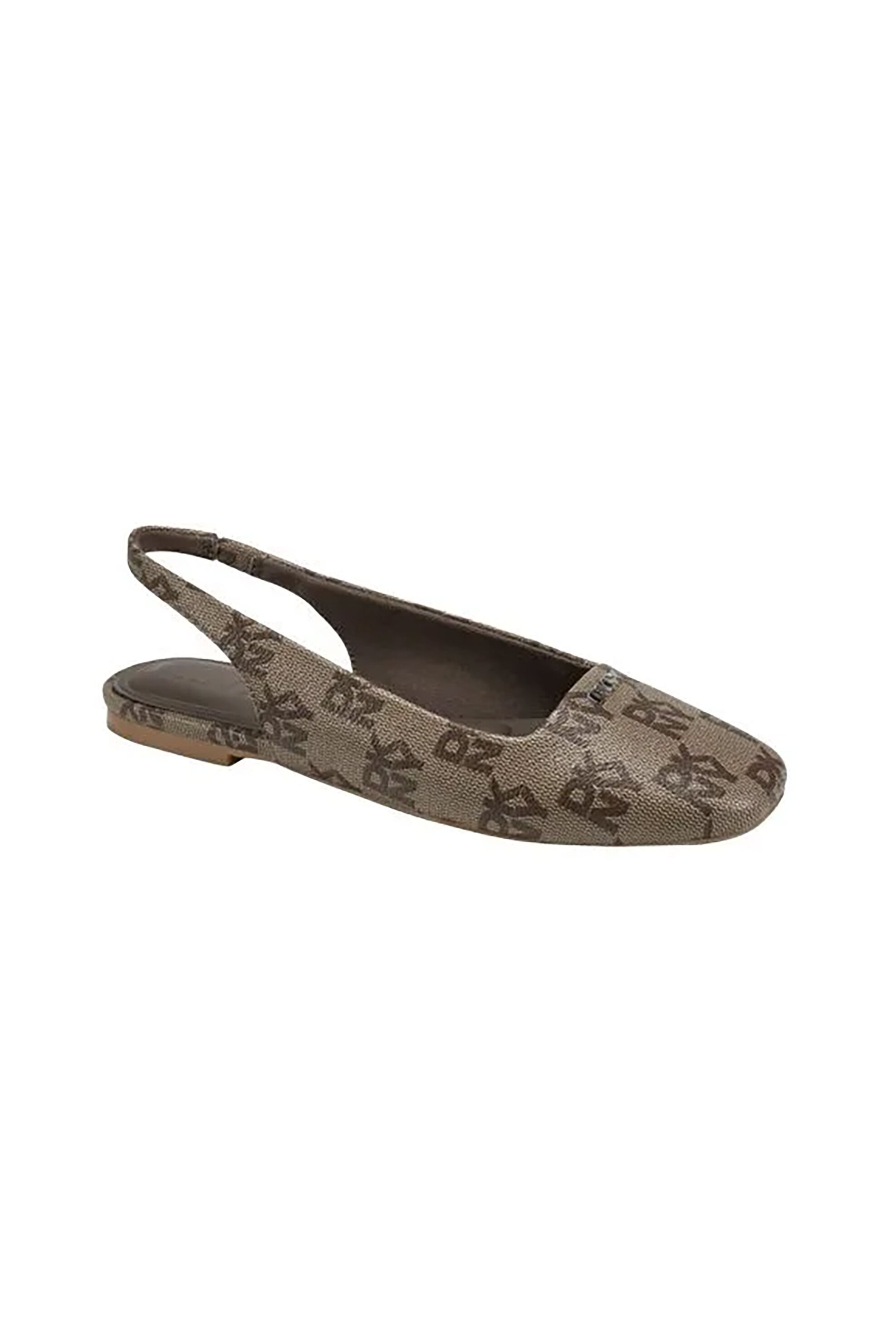 DKNY γυναικείες μπαλαρίνες Slingback με all-over logo print "Darrow logo" - K1633495 Μπεζ φωτογραφία