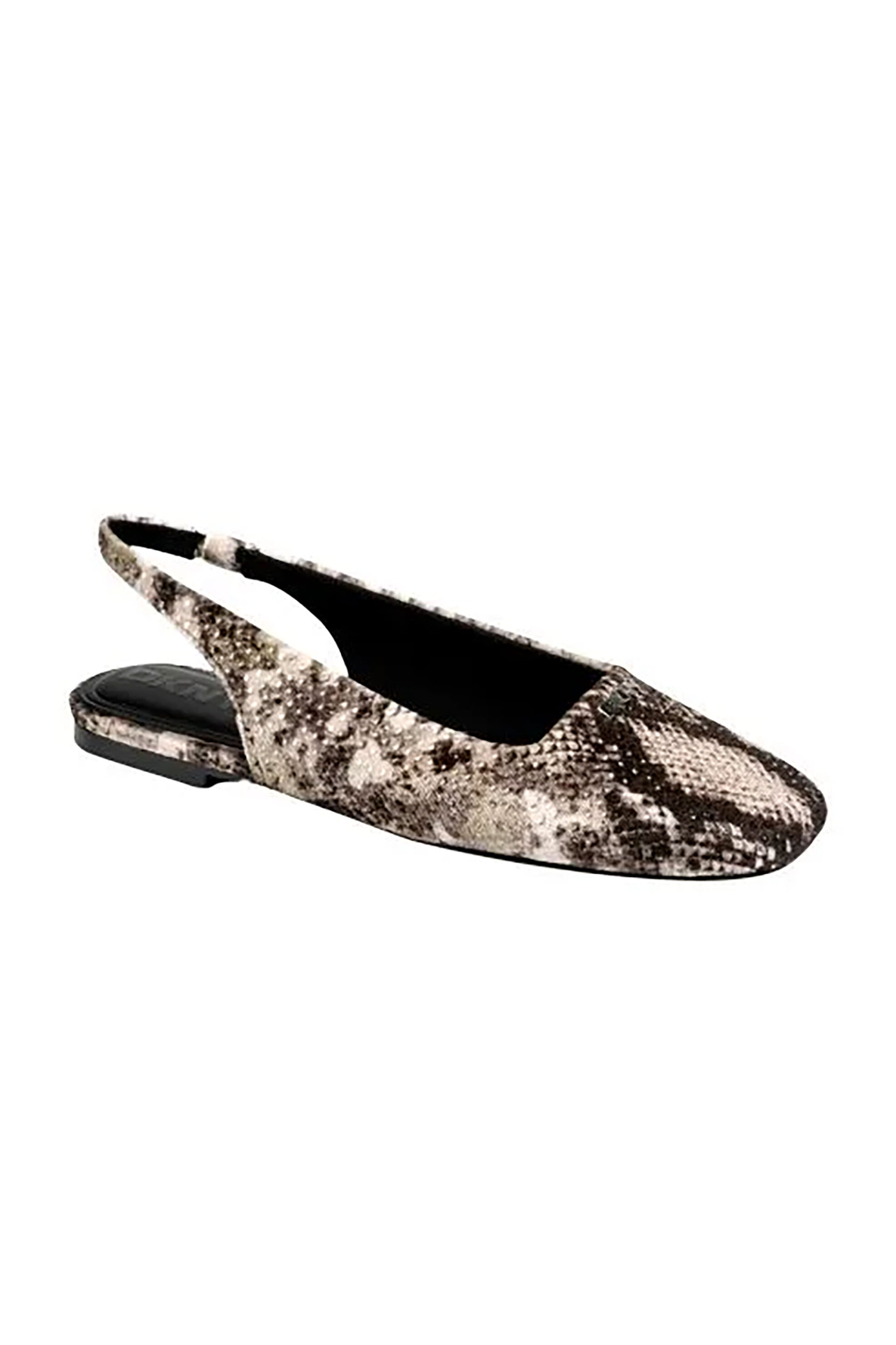 DKNY γυναικείες μπαλαρίνες Slingback με all-over print "Darrow logo" - K1665915 Μπεζ φωτογραφία