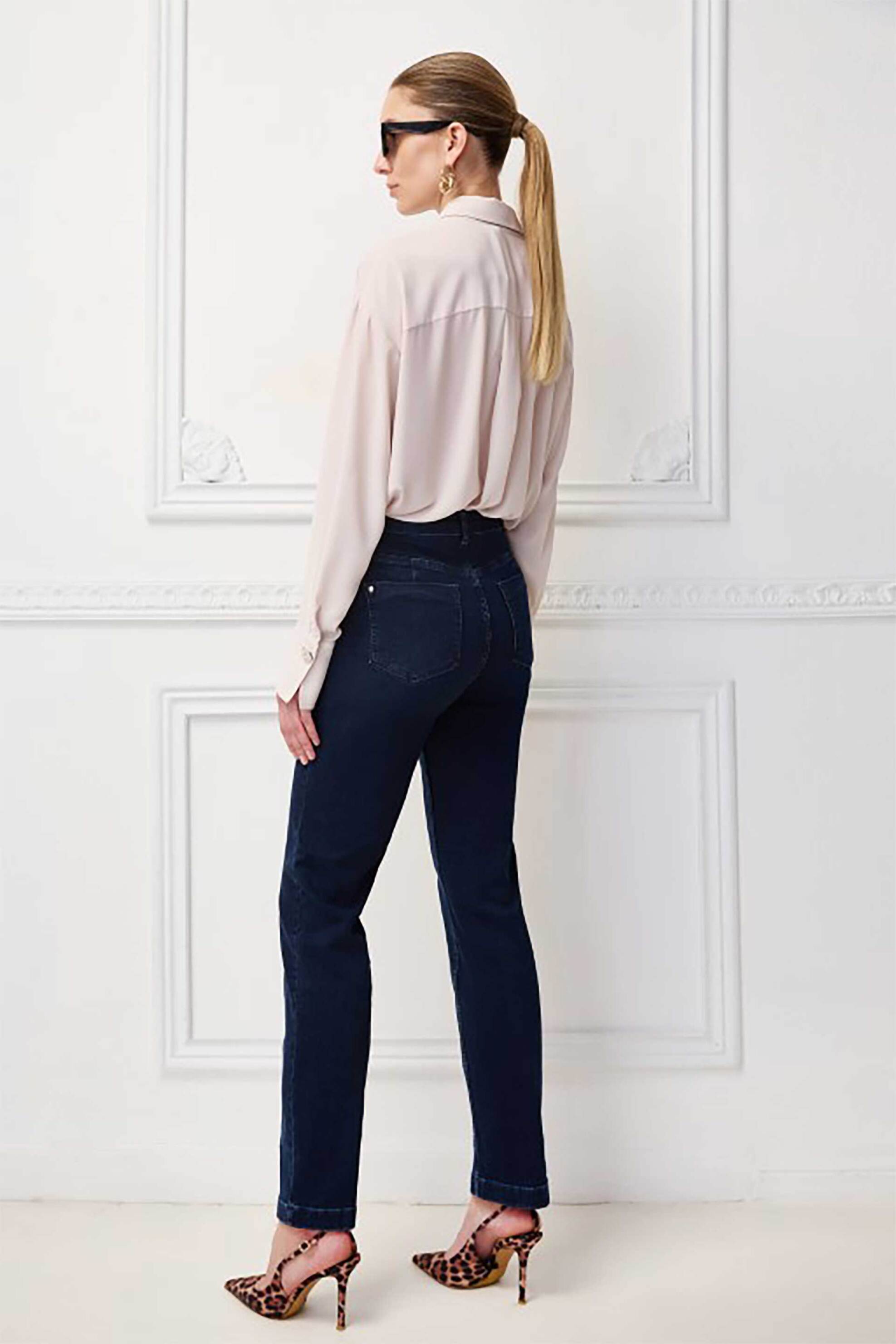 Sarah Lawrence γυναικείο τζιν παντελόνι Straight Fit "Elle" - 2-600000 Μπλε φωτογραφία