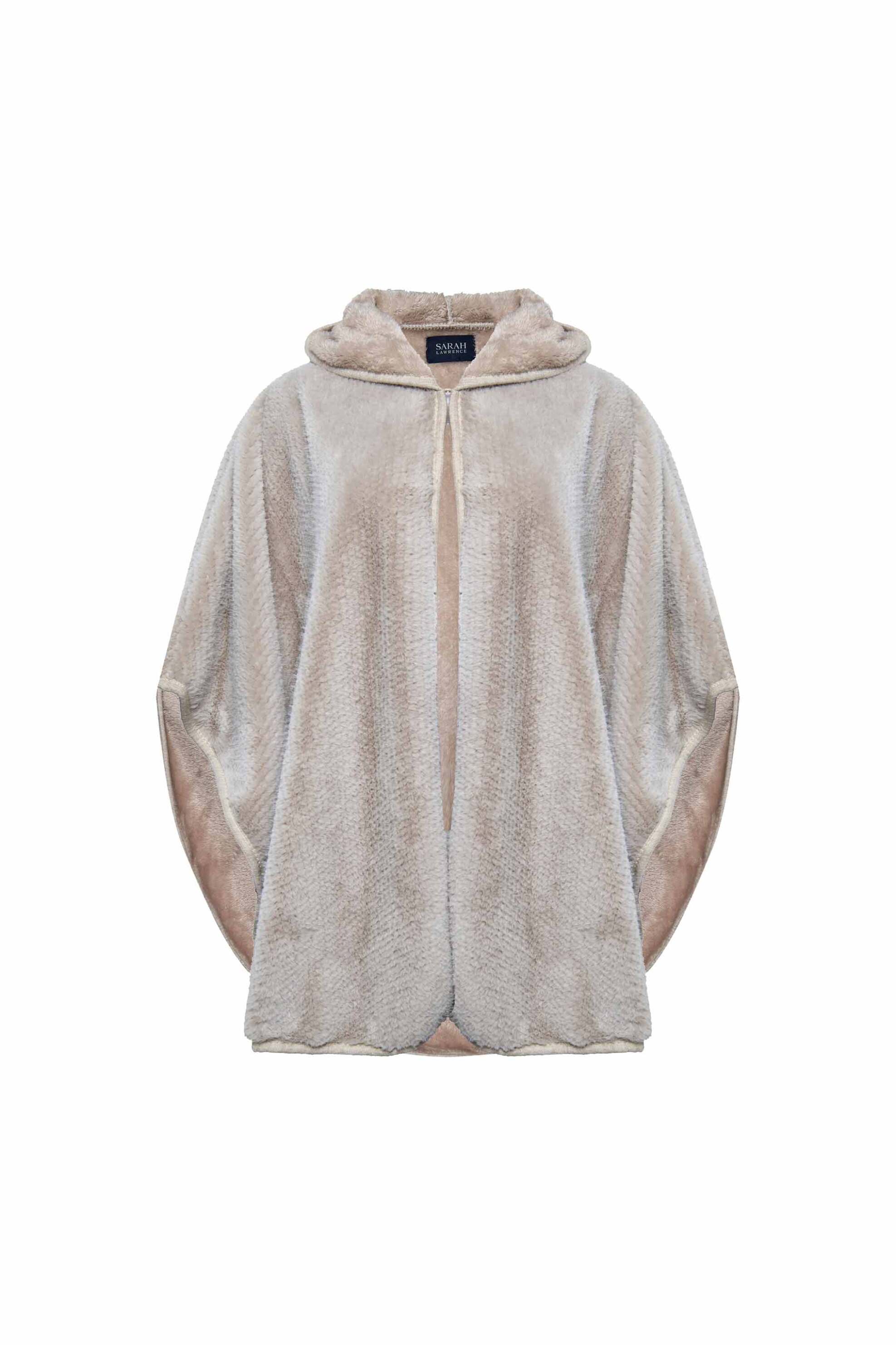 Sarah Lawrence γυναικεία γούνινη κάπα με κουκούλα - 261-1504 Μπεζ φωτογραφία