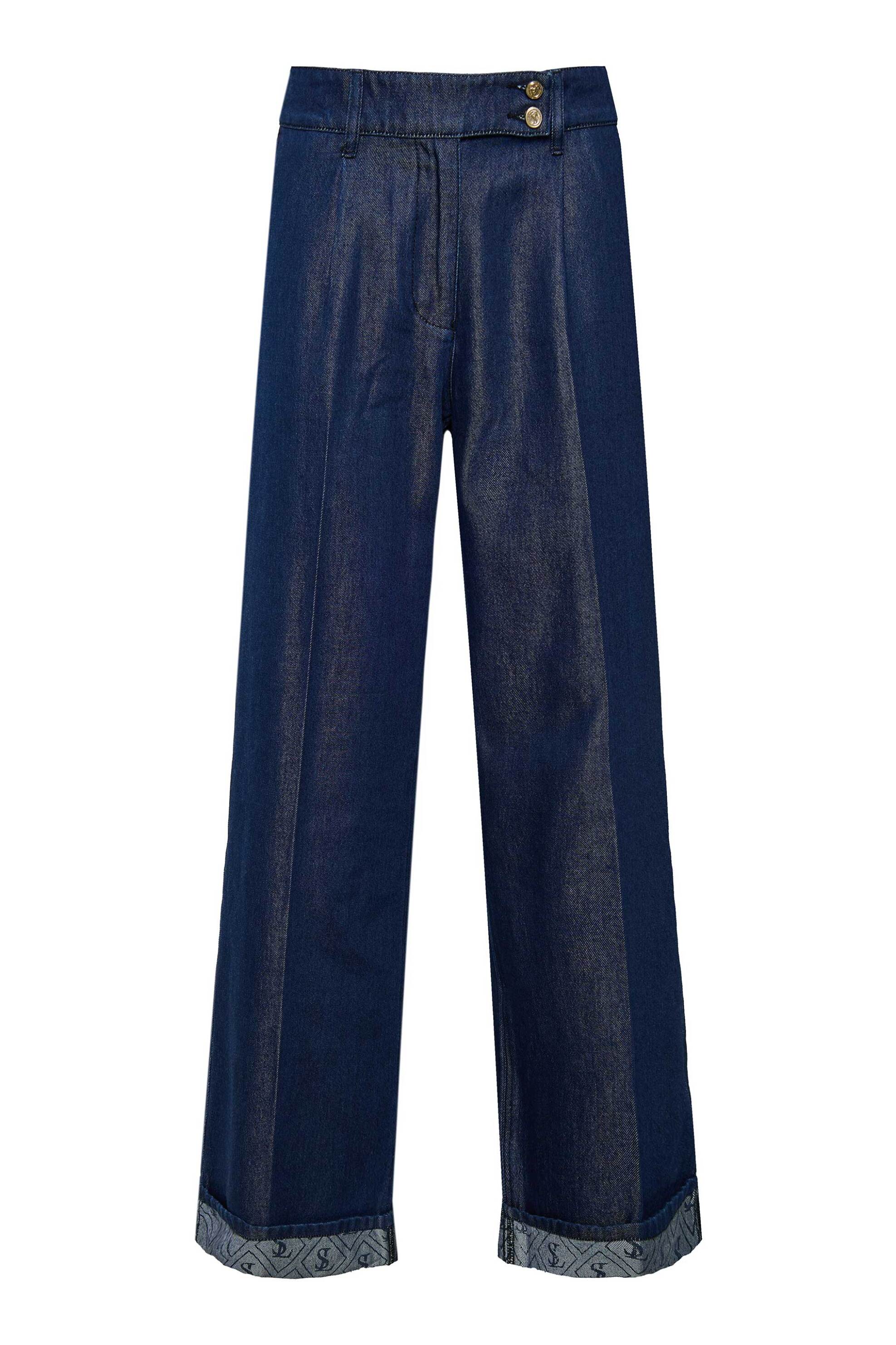 Sarah Lawrence γυναικείο τζιν παντελόνι σε φαρδιά γραμμή - 261-0216 Denim Blue