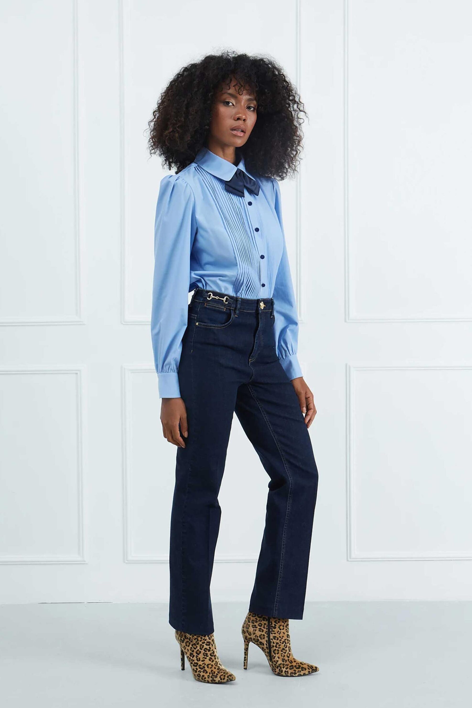 Sarah Lawrence γυναικείο τζιν παντελόνι Straight Fit - 261-0234 Μπλε Σκούρο