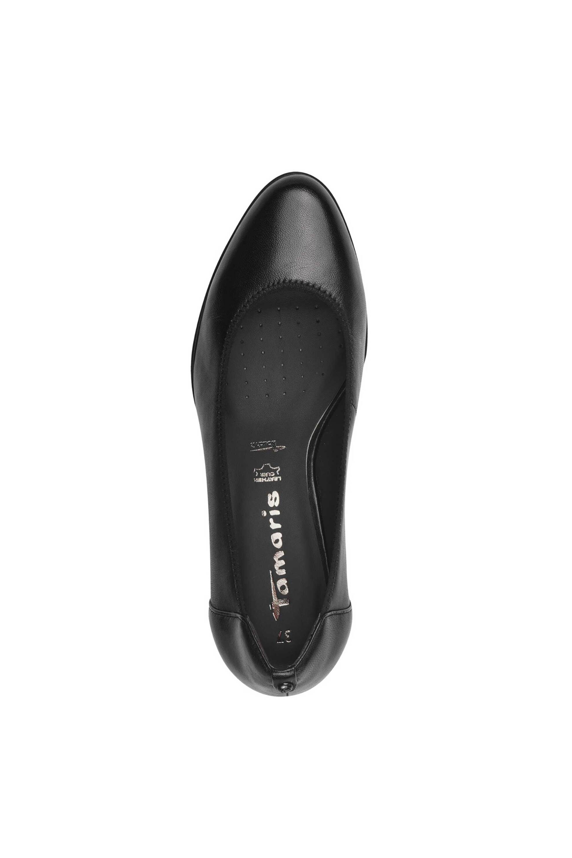 Tamaris γυναικείες δερμάτινες γόβες - 1-22416-43 Μαύρο φωτογραφία