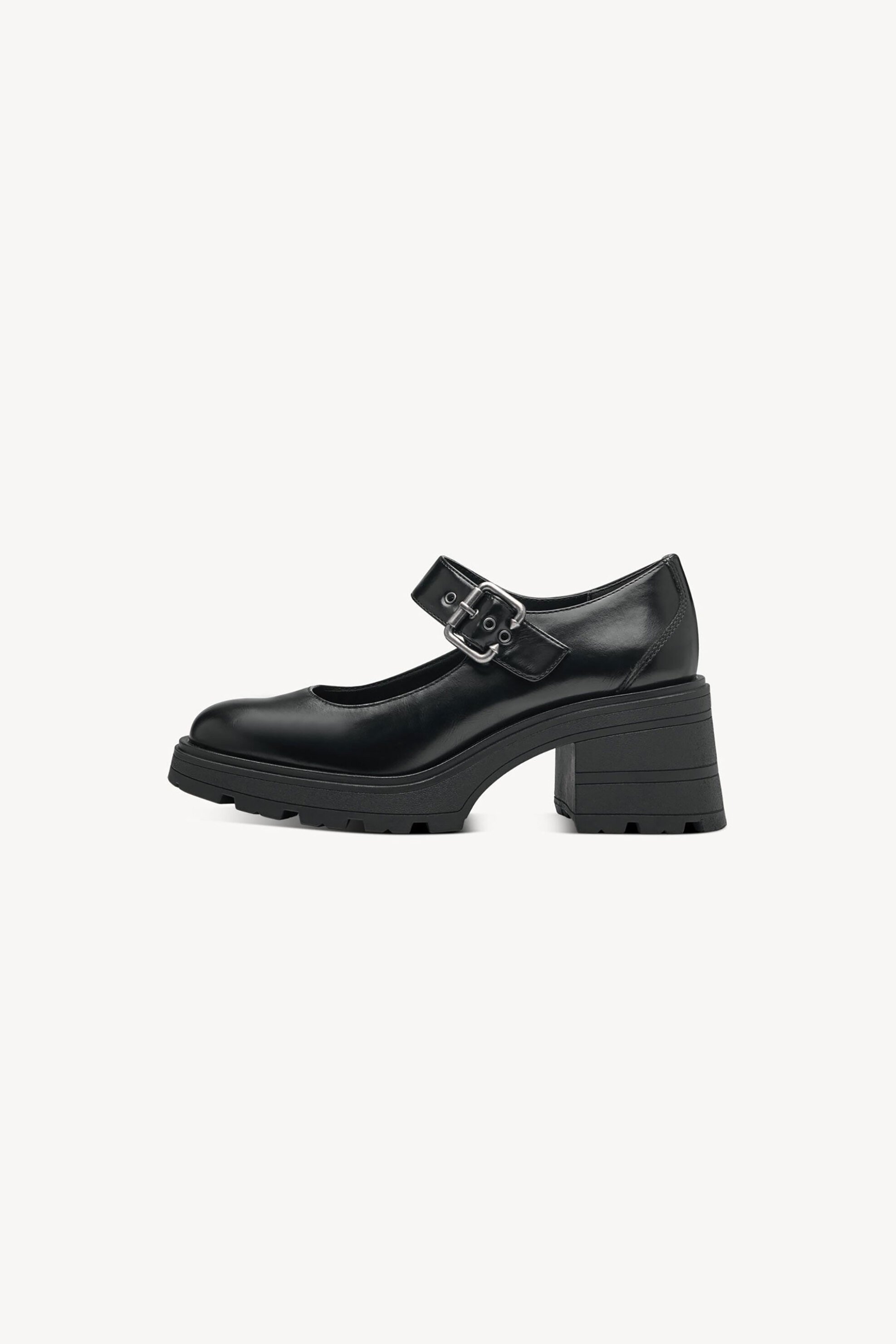 Tamaris γυναικεία loafers μονόχρωμα με μπαρέτα - 1-24430-41 Μαύρο