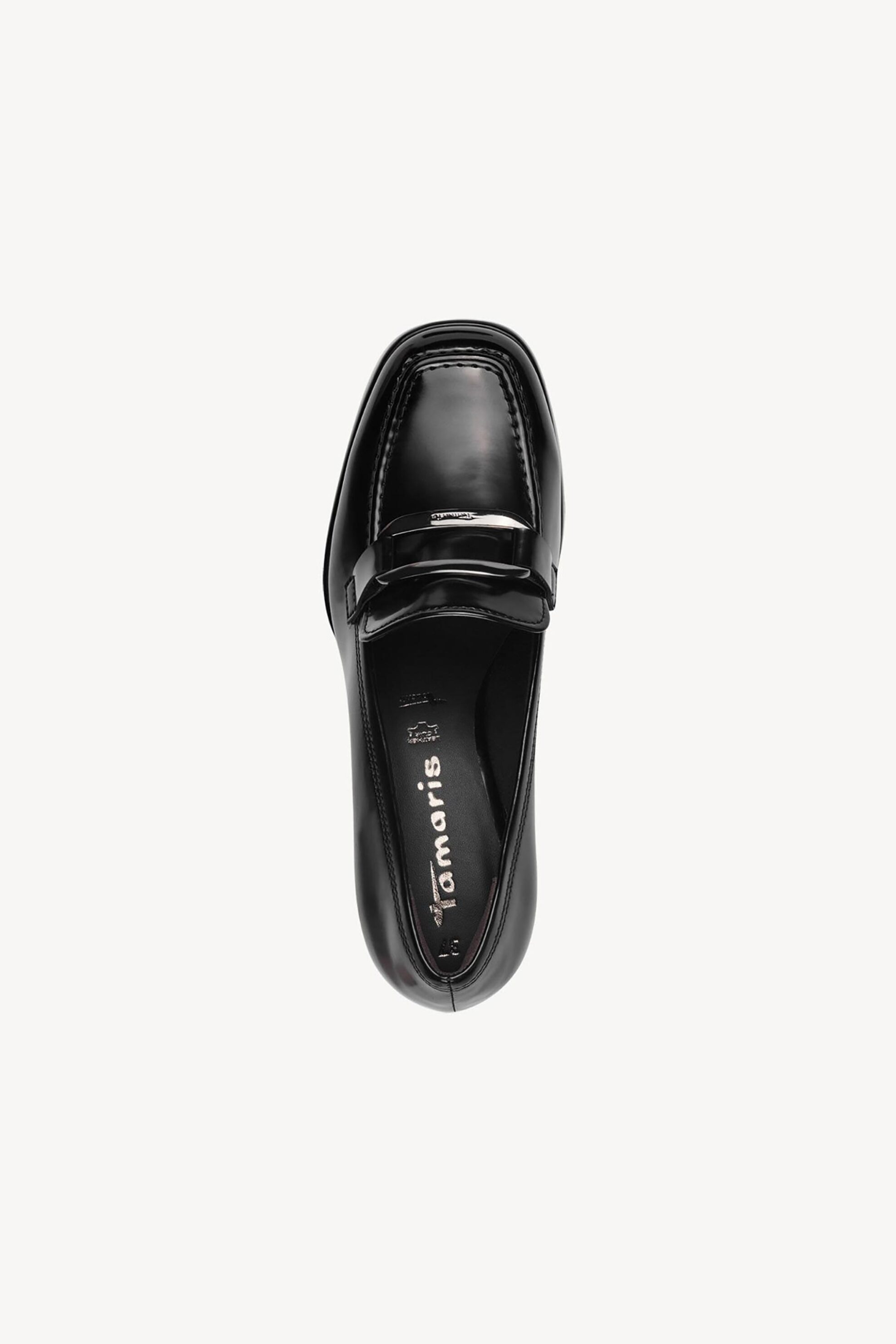 Tamaris γυναικείες γόβες με χοντρό τακούνι και μεταλλική λεπτομέρεια - 1-24443-43 Ασημί φωτογραφία