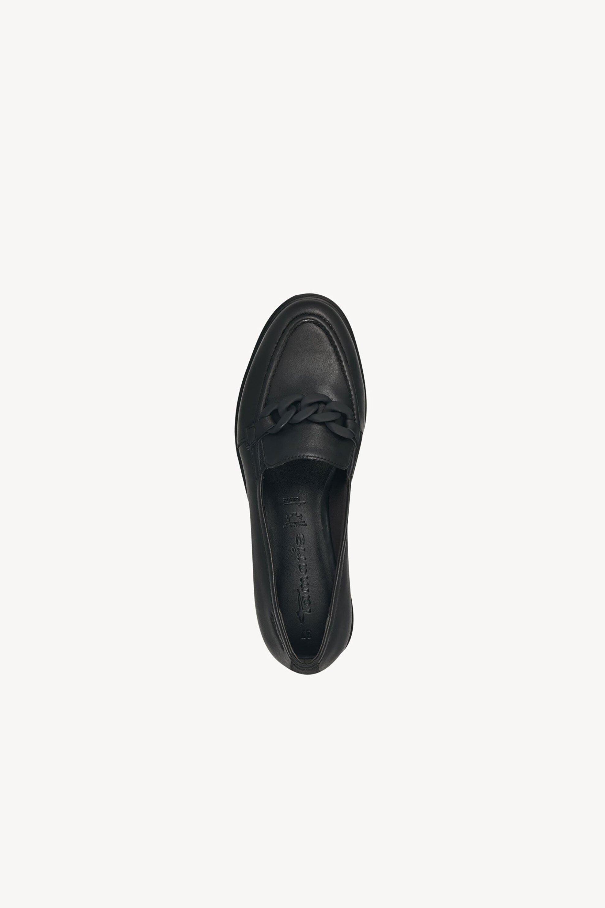TAMARIS Tamaris γυναικεία loafers μεταλλιζέ με μεταλλική λεπτομέρεια και λογότυπο - 1-24201-41 Μαύρο - 4