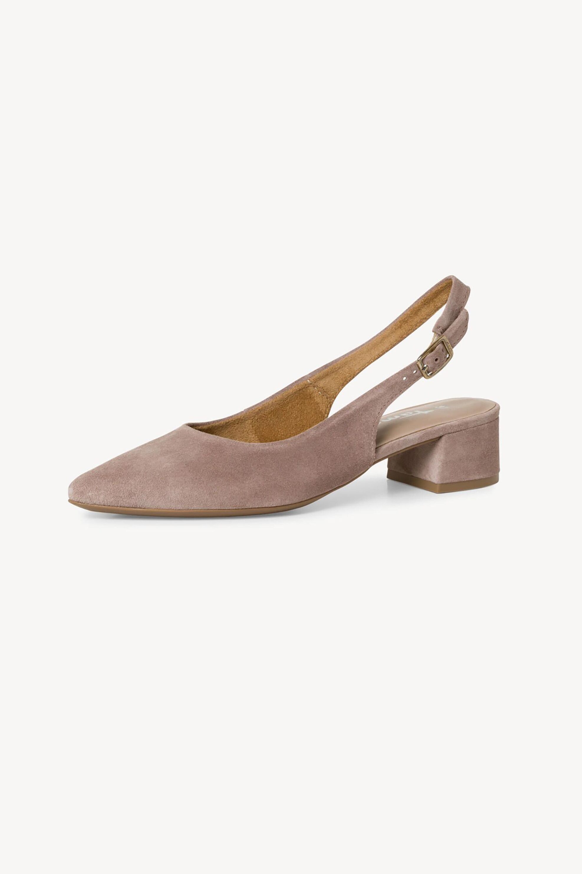 Tamaris γυναικεία slingbacks μονόχρωμα suede - 1-29500-42 Καφέ Ανοιχτό φωτογραφία