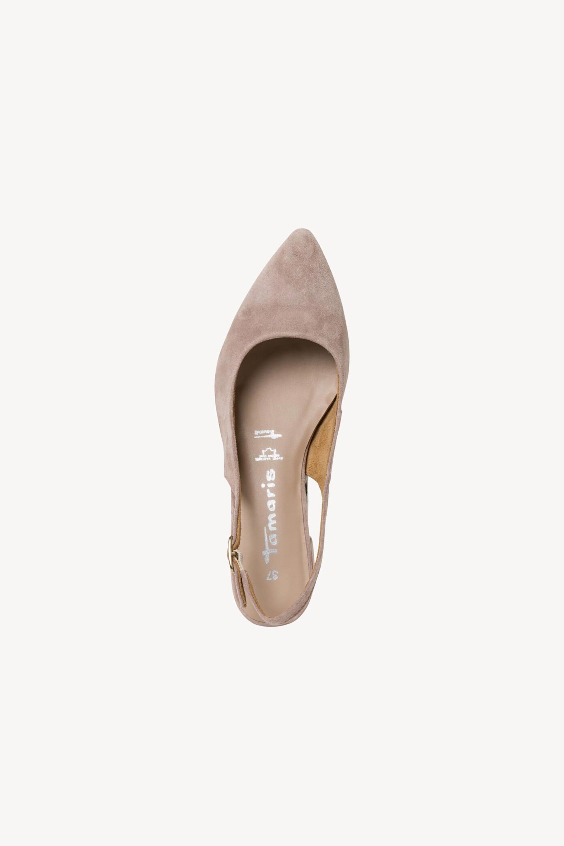 Tamaris γυναικεία slingbacks μονόχρωμα suede - 1-29500-42 Καφέ Ανοιχτό φωτογραφία