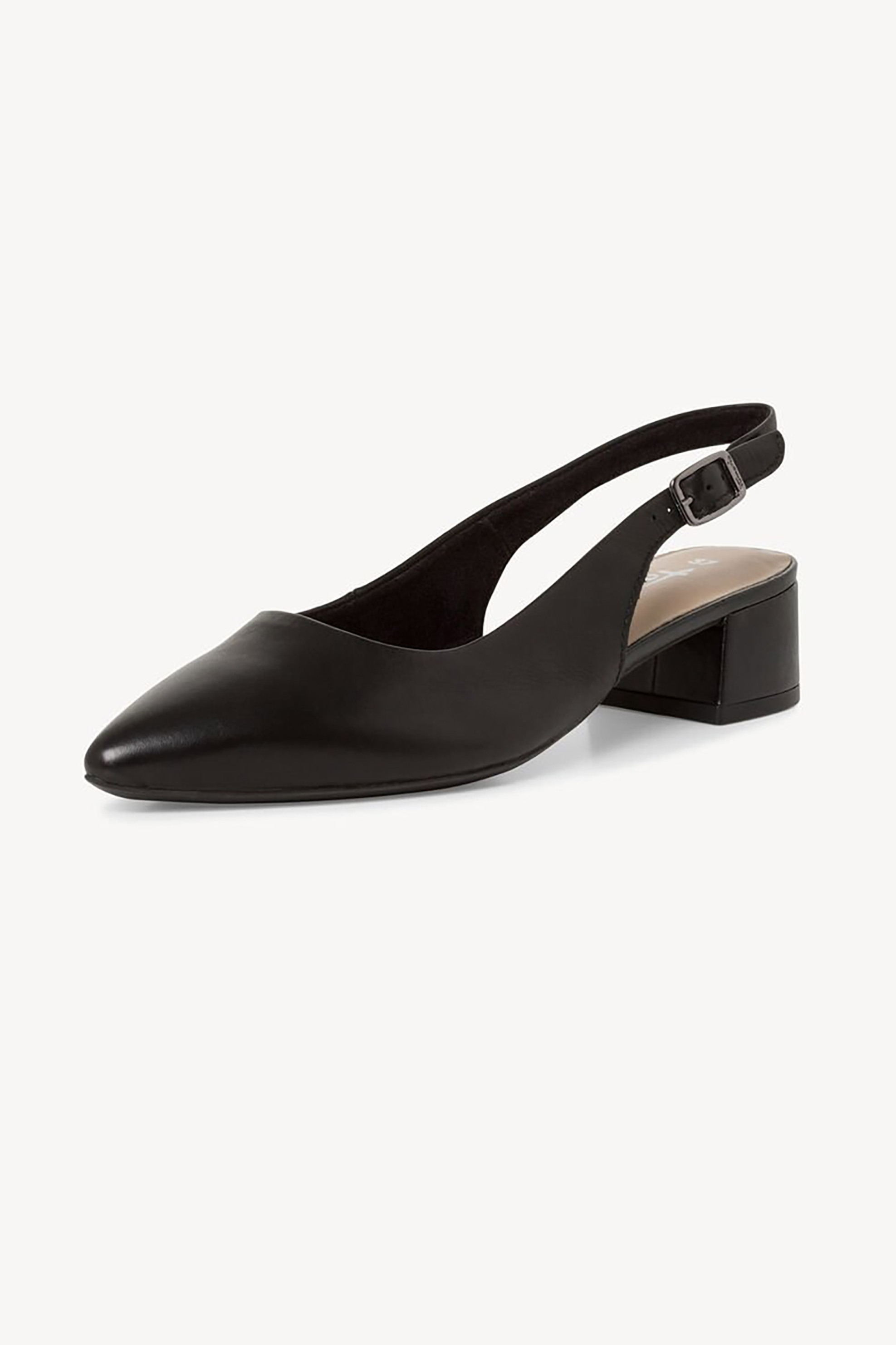 Tamaris γυναικεία slingbacks μονόχρωμα suede - 1-29500-42 Μαύρο φωτογραφία