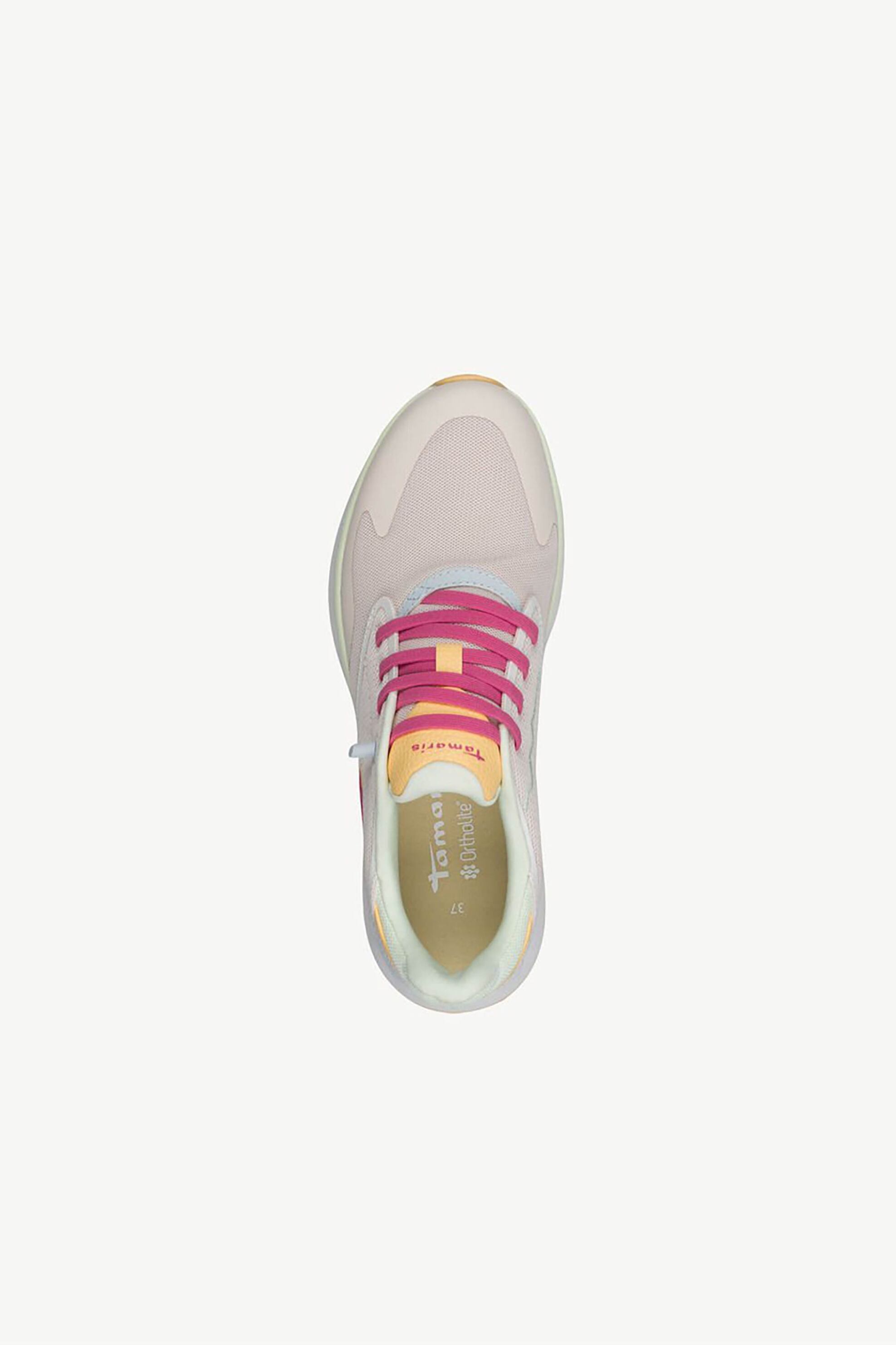 Tamaris Γυναικεία Sneakers με Mesh Σχέδιο Και Μονόγραμμα - 1-23700-44 Ροζ