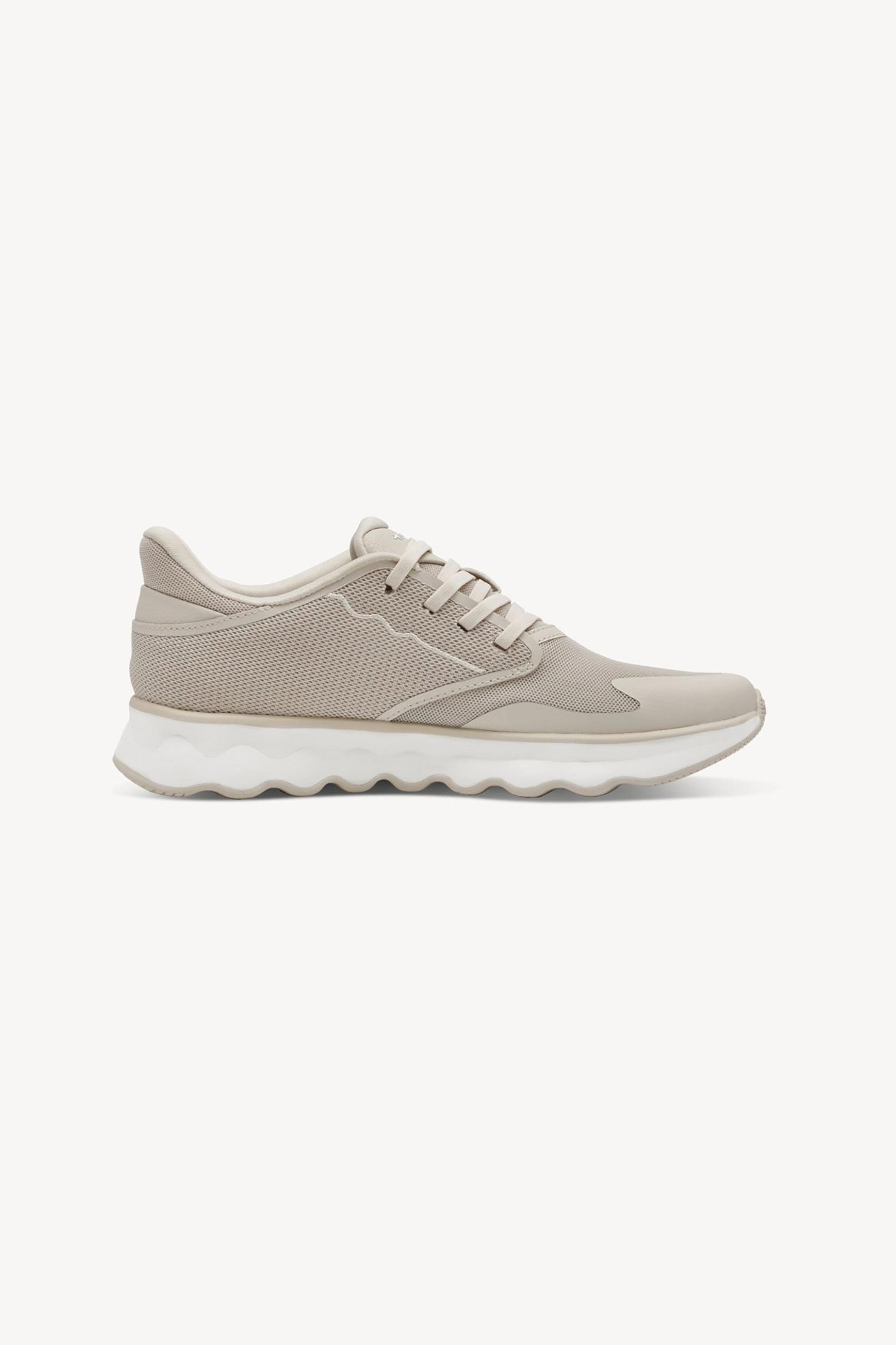Tamaris γυναικεία sneakers με mesh σχέδιο και μονόγραμμα - 1-23700-44 Μπεζ