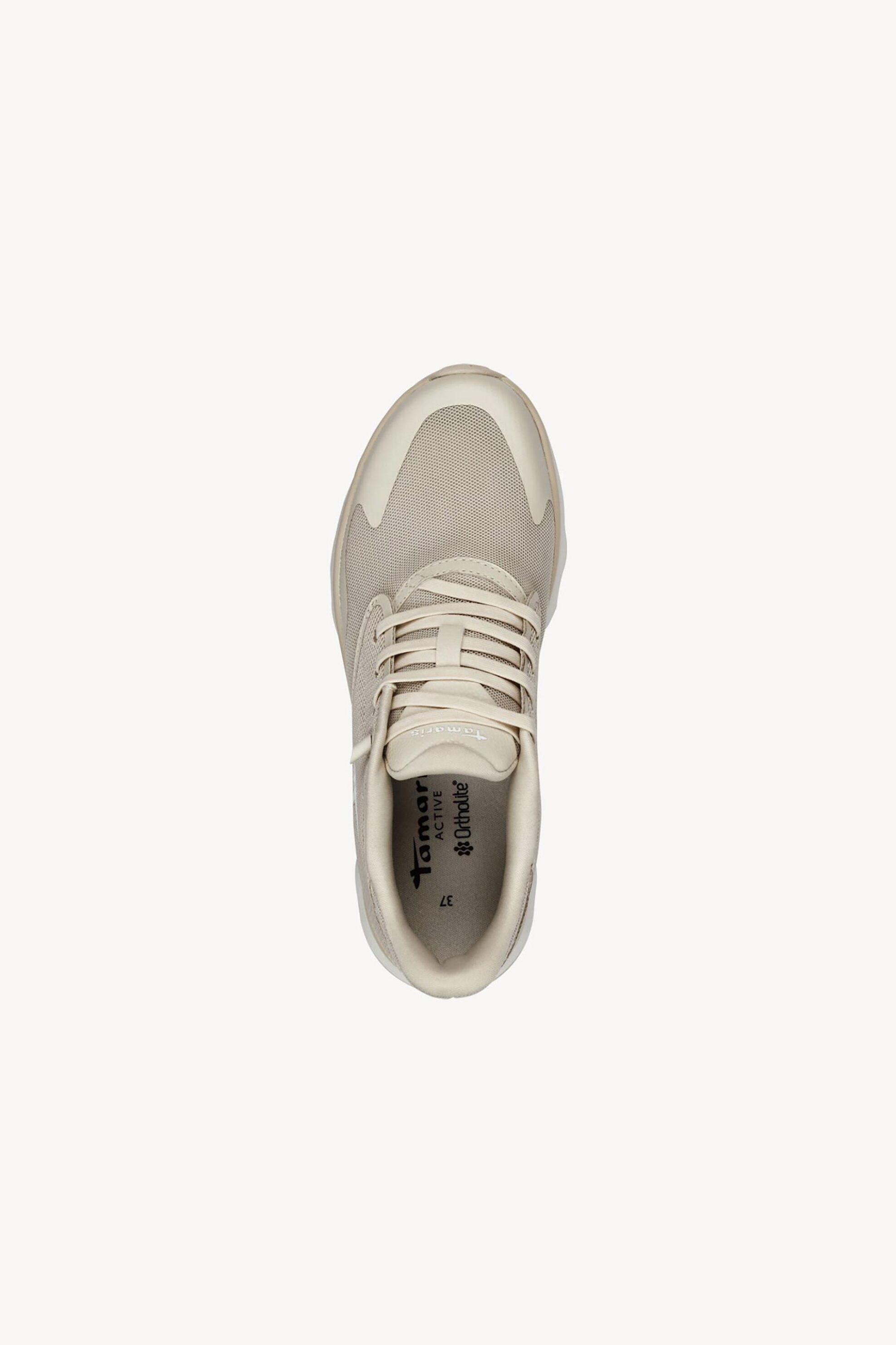 Tamaris Γυναικεία Sneakers με Mesh Σχέδιο Και Μονόγραμμα - 1-23700-44 Μπεζ