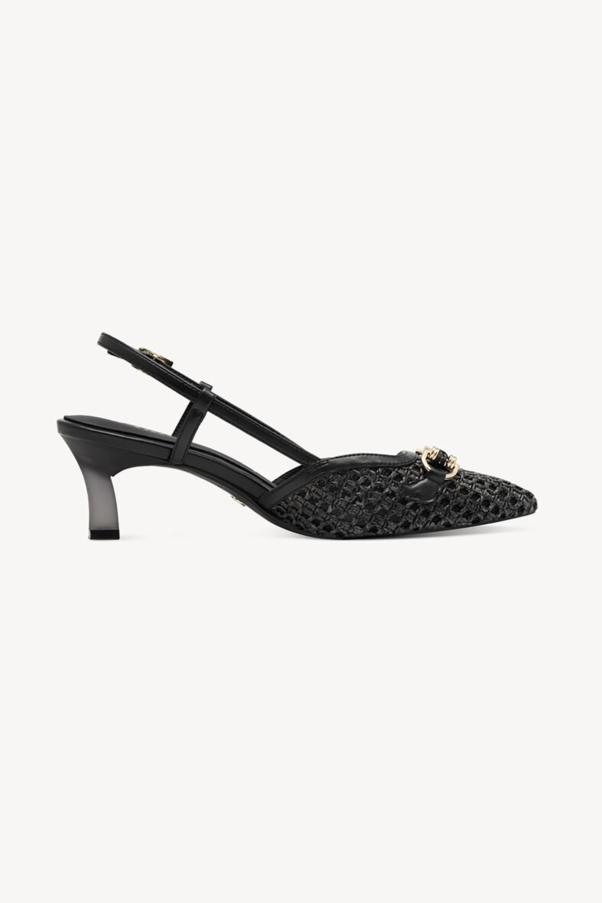 Tamaris γυναικεία slingbacks με πλεκτό σχέδιο - 1-29634-44 Μαύρο φωτογραφία