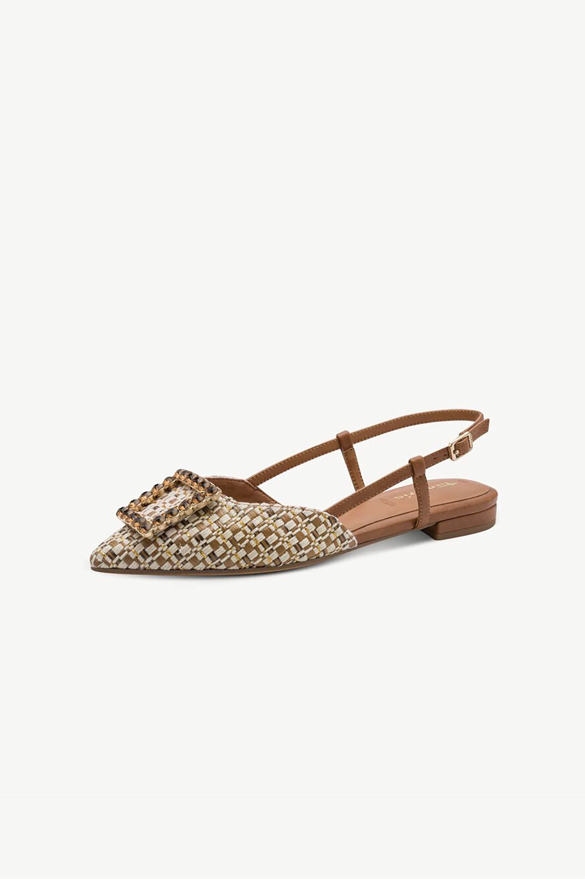 TAMARIS Tamaris γυναικεία slingbacks animal print - 1-29403-42 Μπεζ - 2