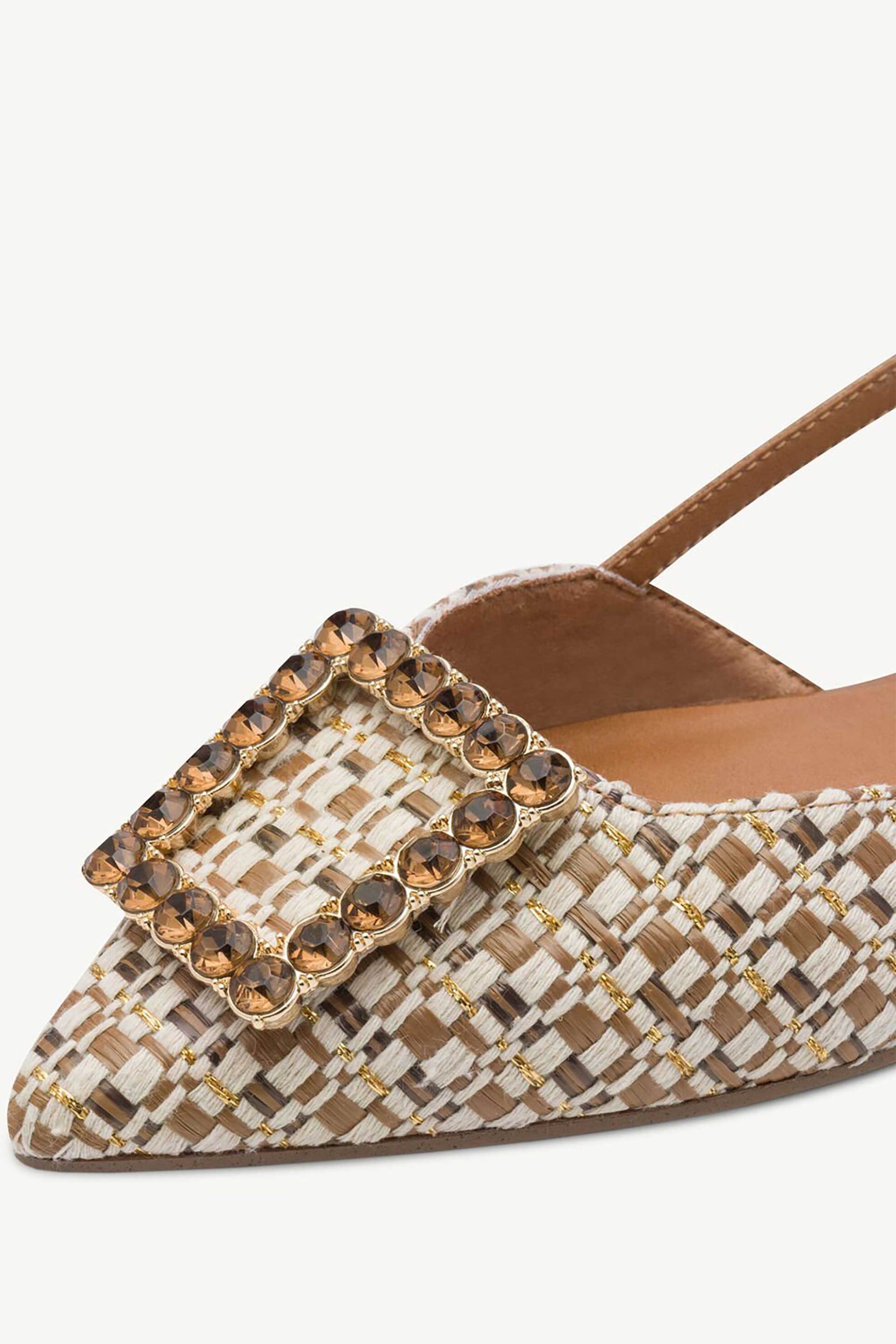 TAMARIS Tamaris γυναικεία slingbacks animal print - 1-29403-42 Μπεζ - 3