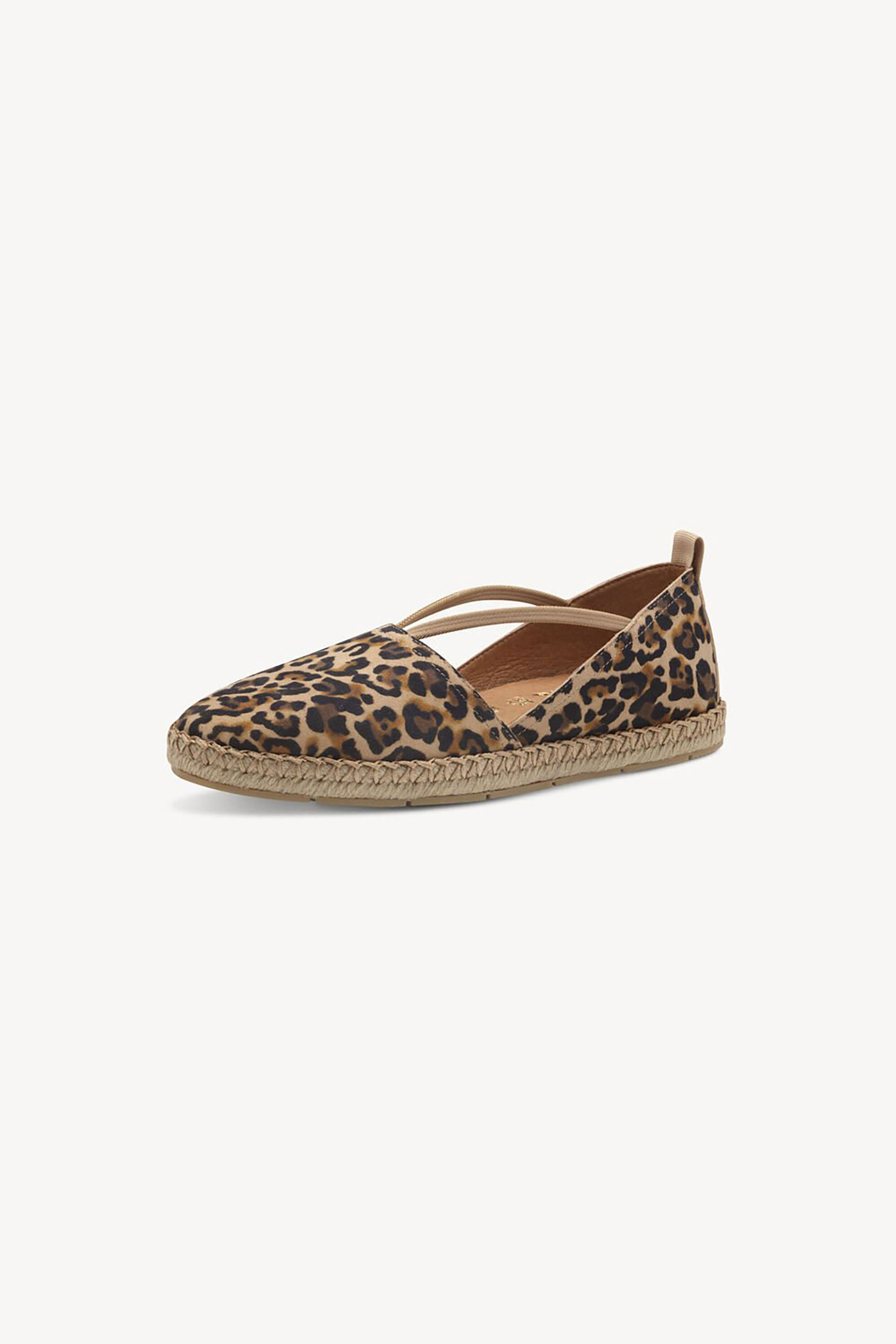 Tamaris γυναικείες δερμάτινες εσπαντρίγιες με leopard print - 1-24620-44 Καφέ φωτογραφία